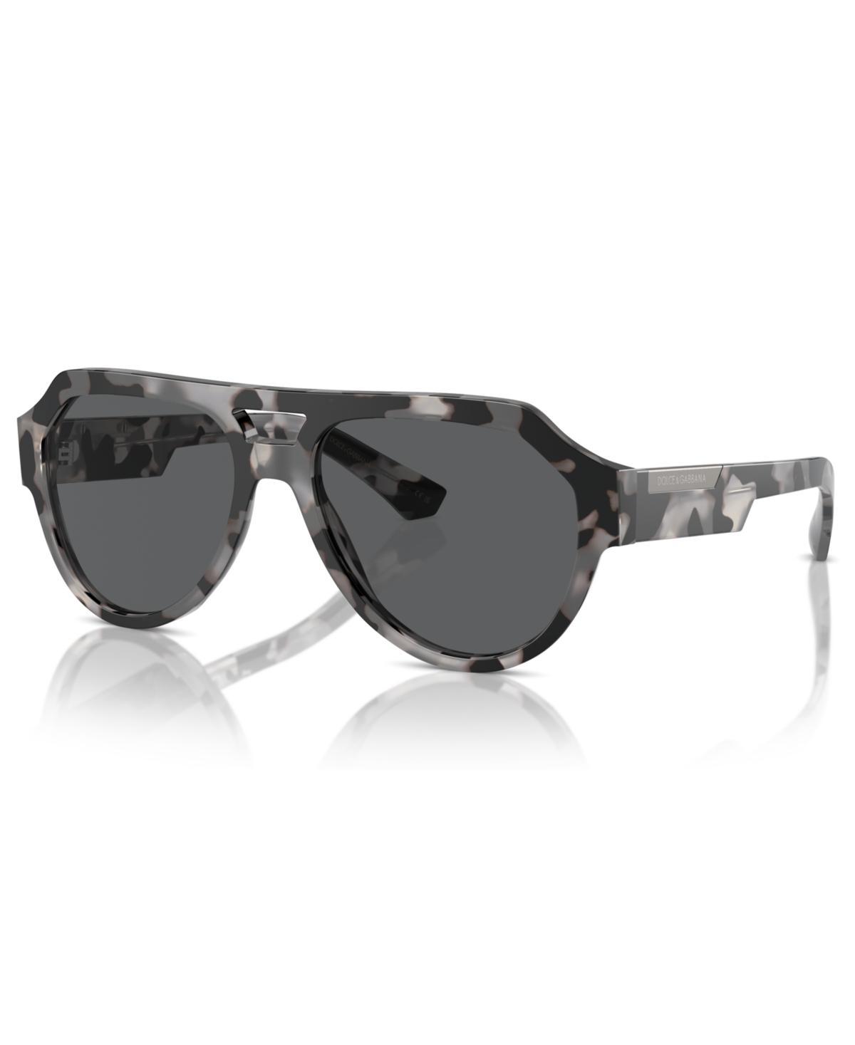 Dolce  Gabbana Mens DG4466 56mm Aviator Sunglasses Product Image