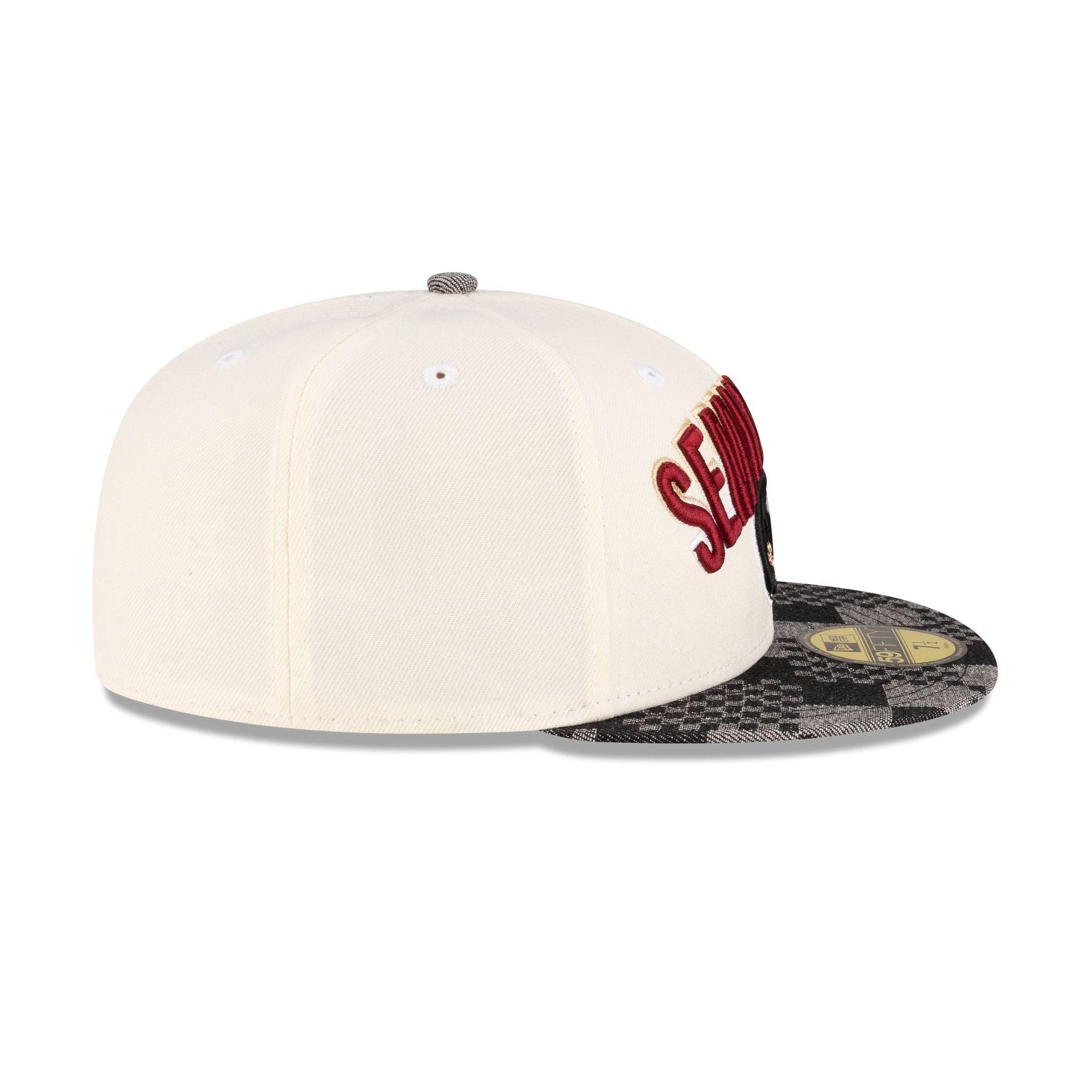 Florida State Seminoles Chrome Black Denim 59FIFTY Fitted Hat Male Product Image