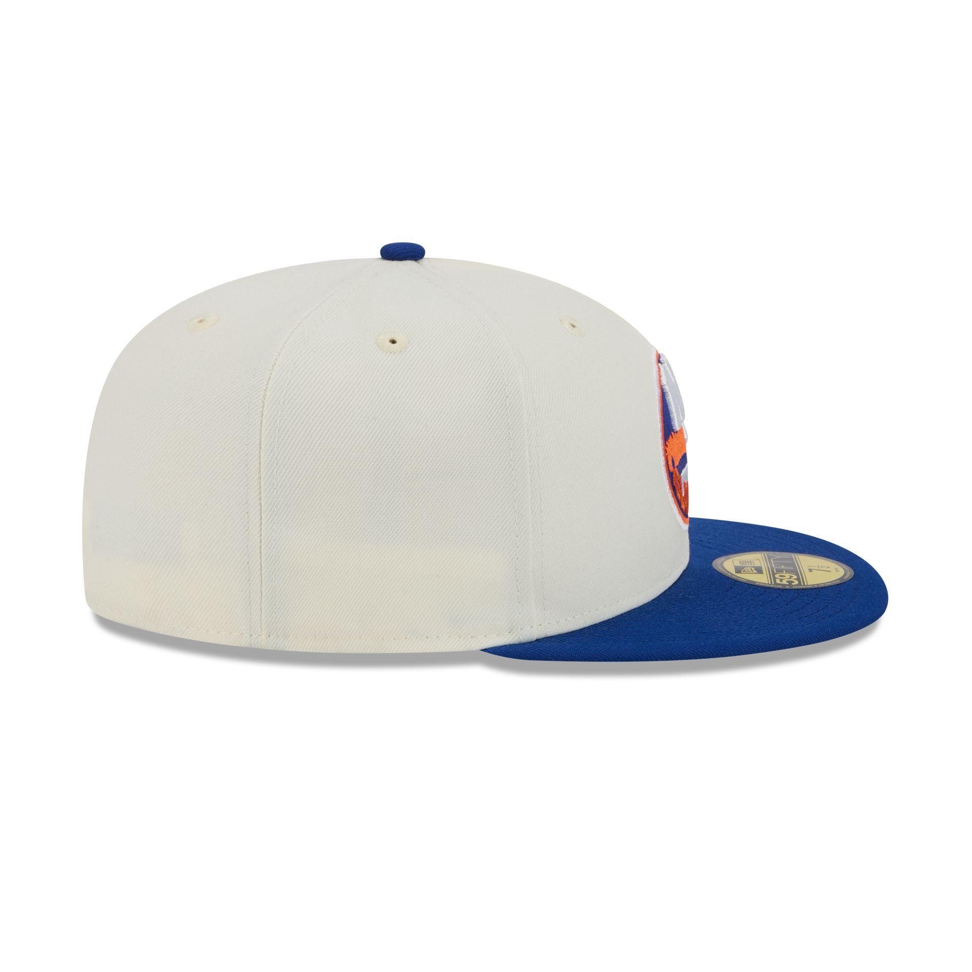 New York Islanders Chrome White 59FIFTY Fitted Hat Male Product Image