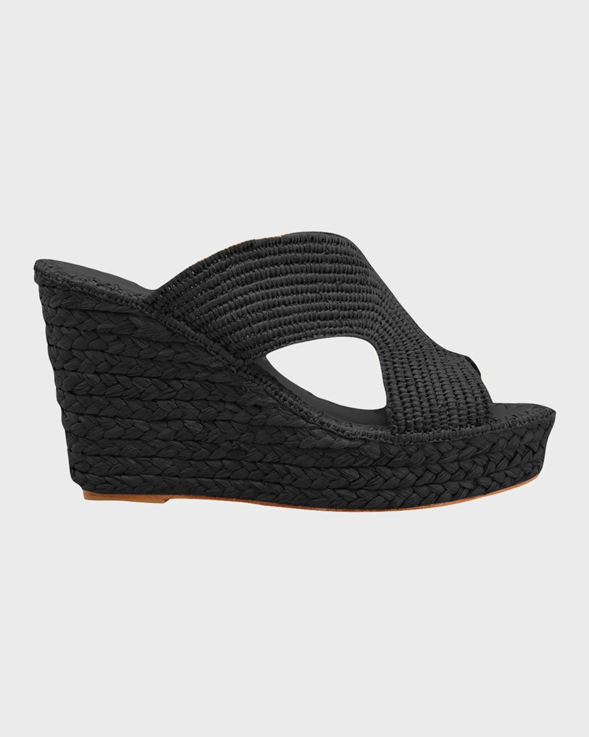 Lina Cutout Slide Wedge Sandals Product Image