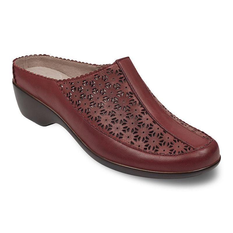 Easy Spirit Dusk Womens Perforated Leather Mules Product Image