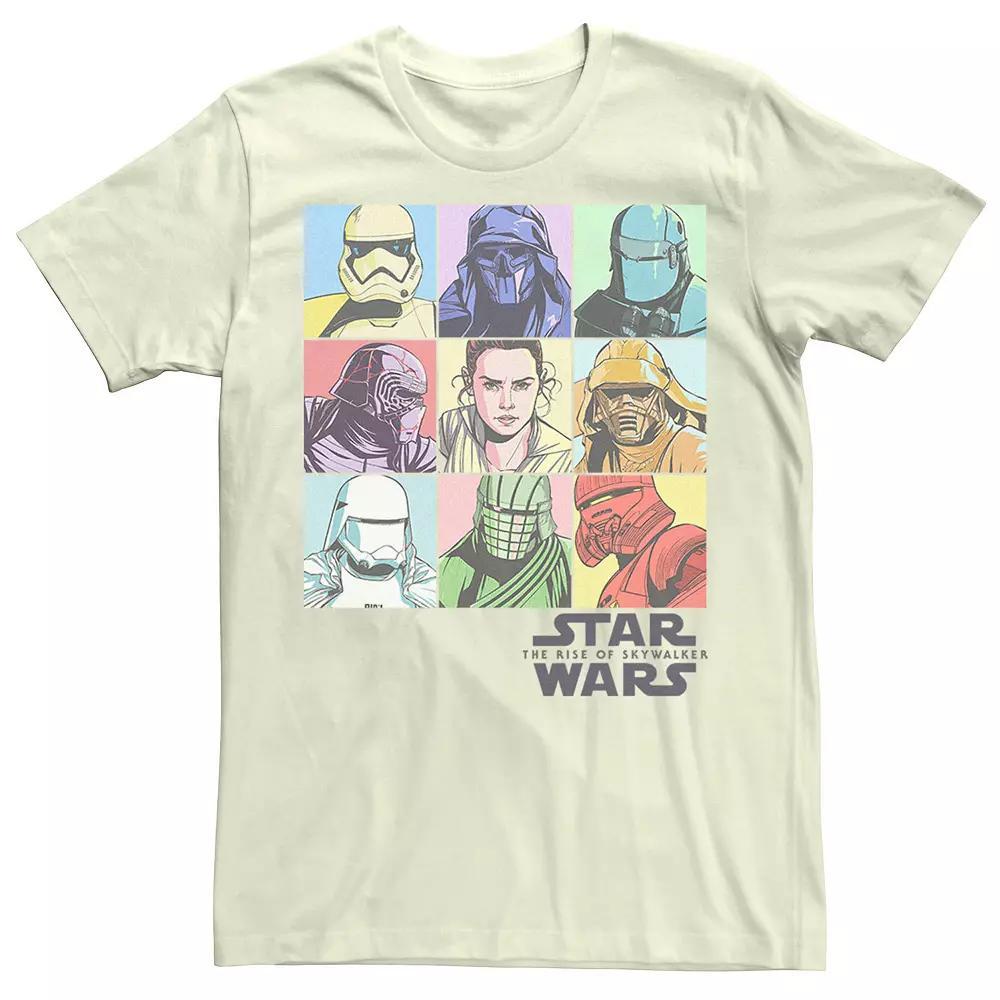 Men's Star Wars The Rise of Skywalker Pastel Character Bingo Graphic Tee, Size: XL, Natural Product Image