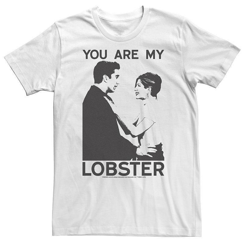 Big & Tall Friends Ross And Rachel You Are My Lobster Tee, Men's, Size: 4XL, White Product Image