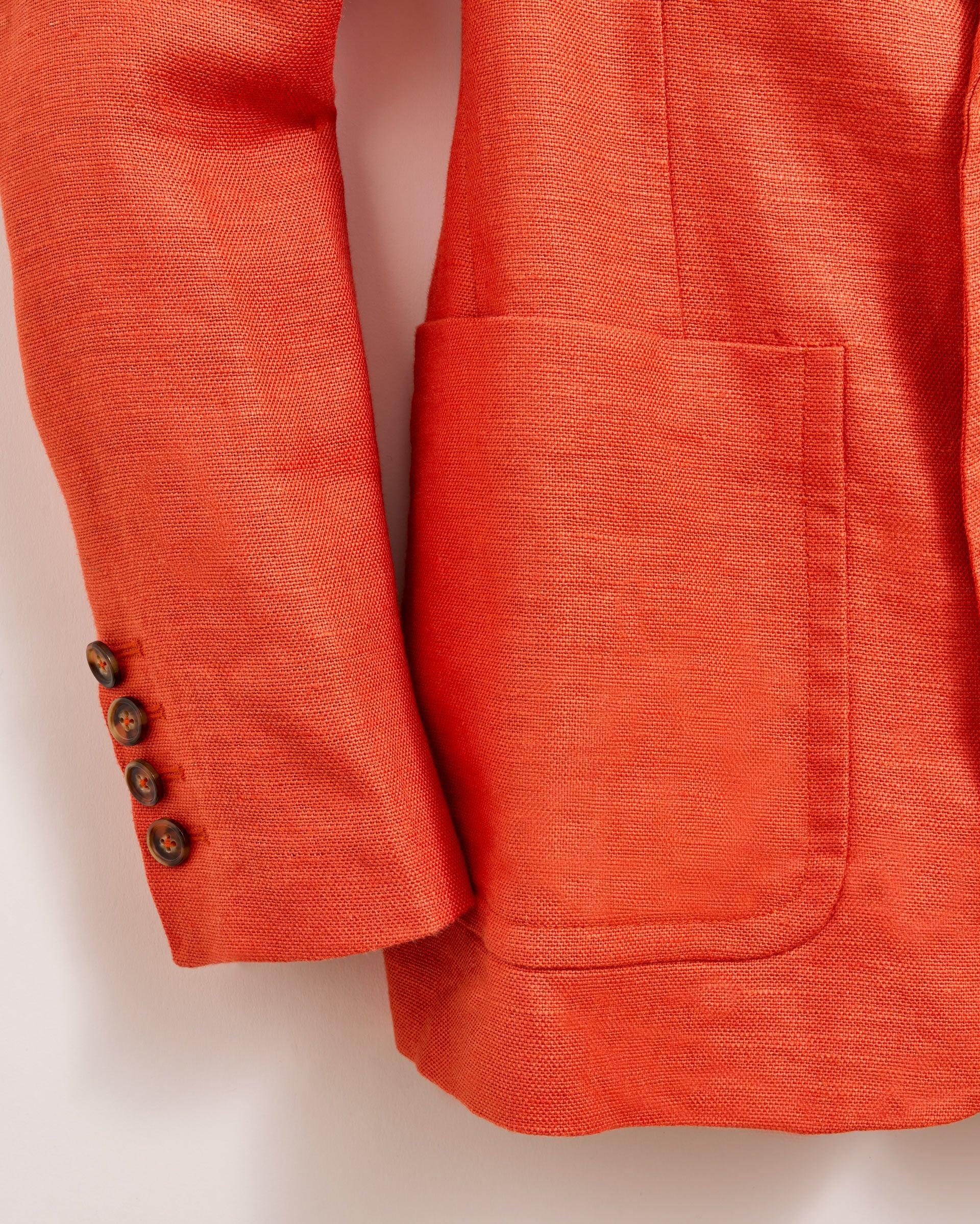 Linen Two Button Blazer -  Product Image