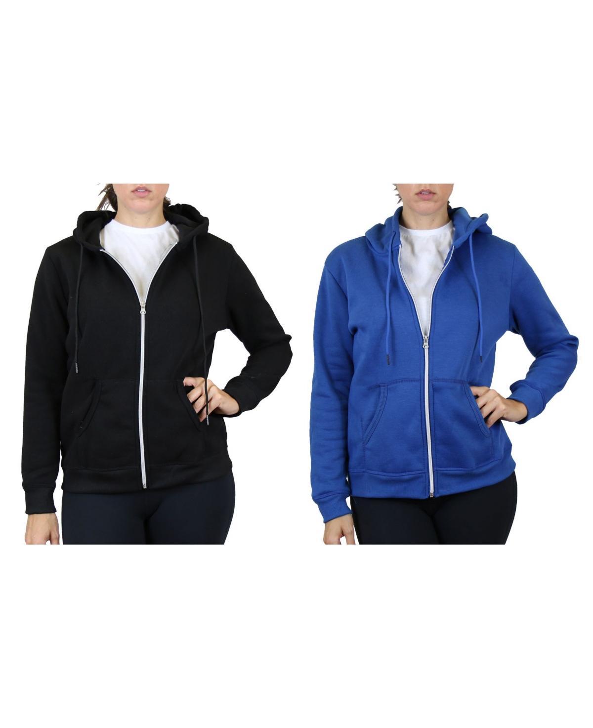 Galaxy By Harvic Womens Fleece Lined Zip Hoodie, Pack of 2 Product Image