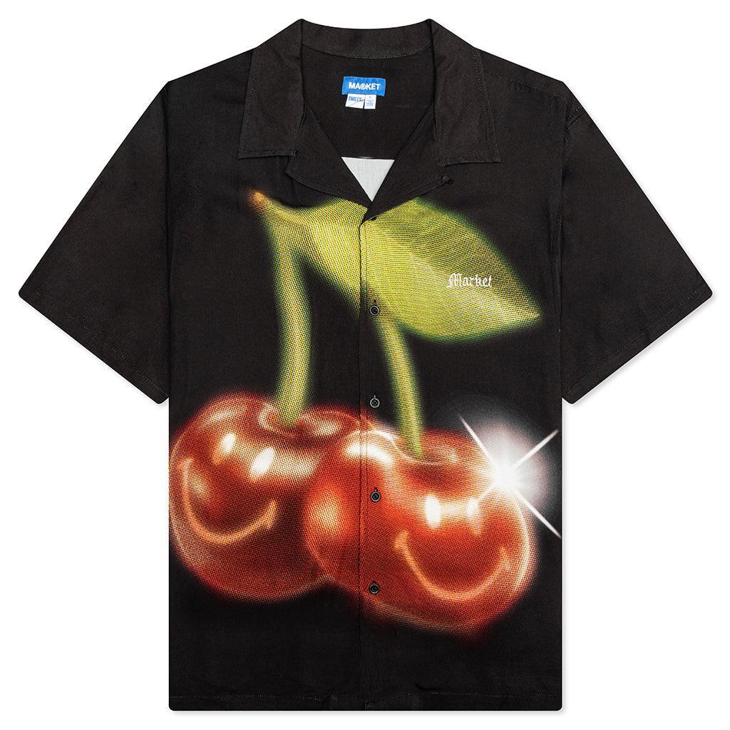 Miracle Academy S/S Silk Shirt - Black Male Product Image
