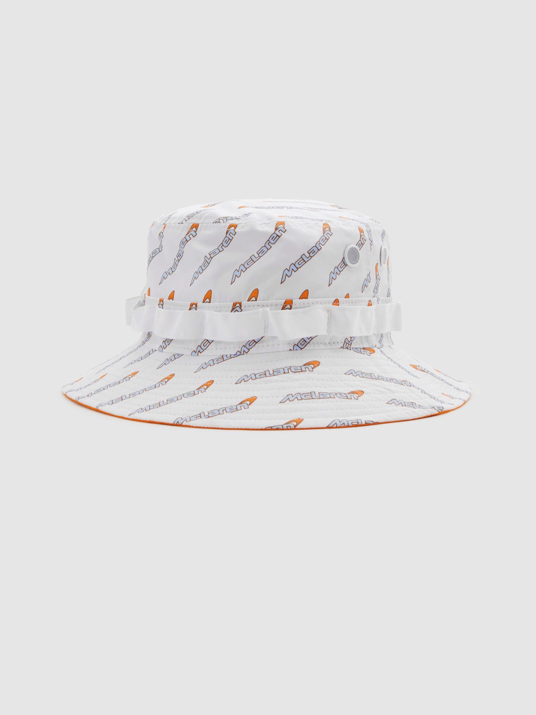 McLaren F1 Printed Bucket Hat in White Product Image