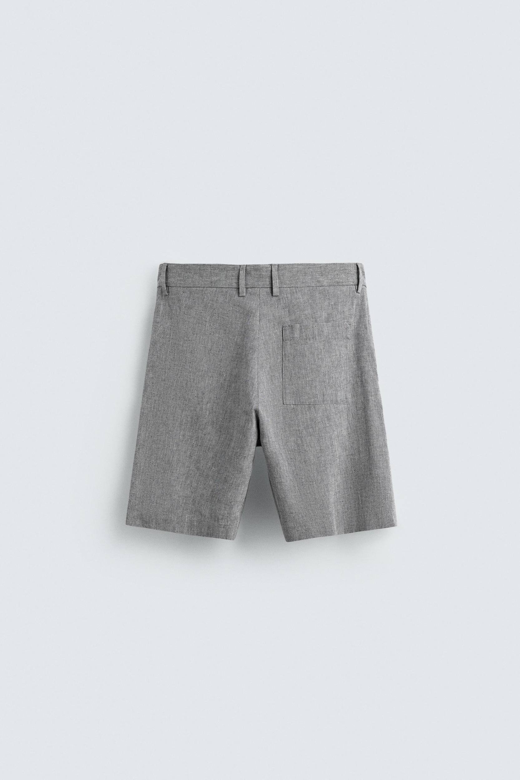 COTTON LINEN SHORTS Product Image