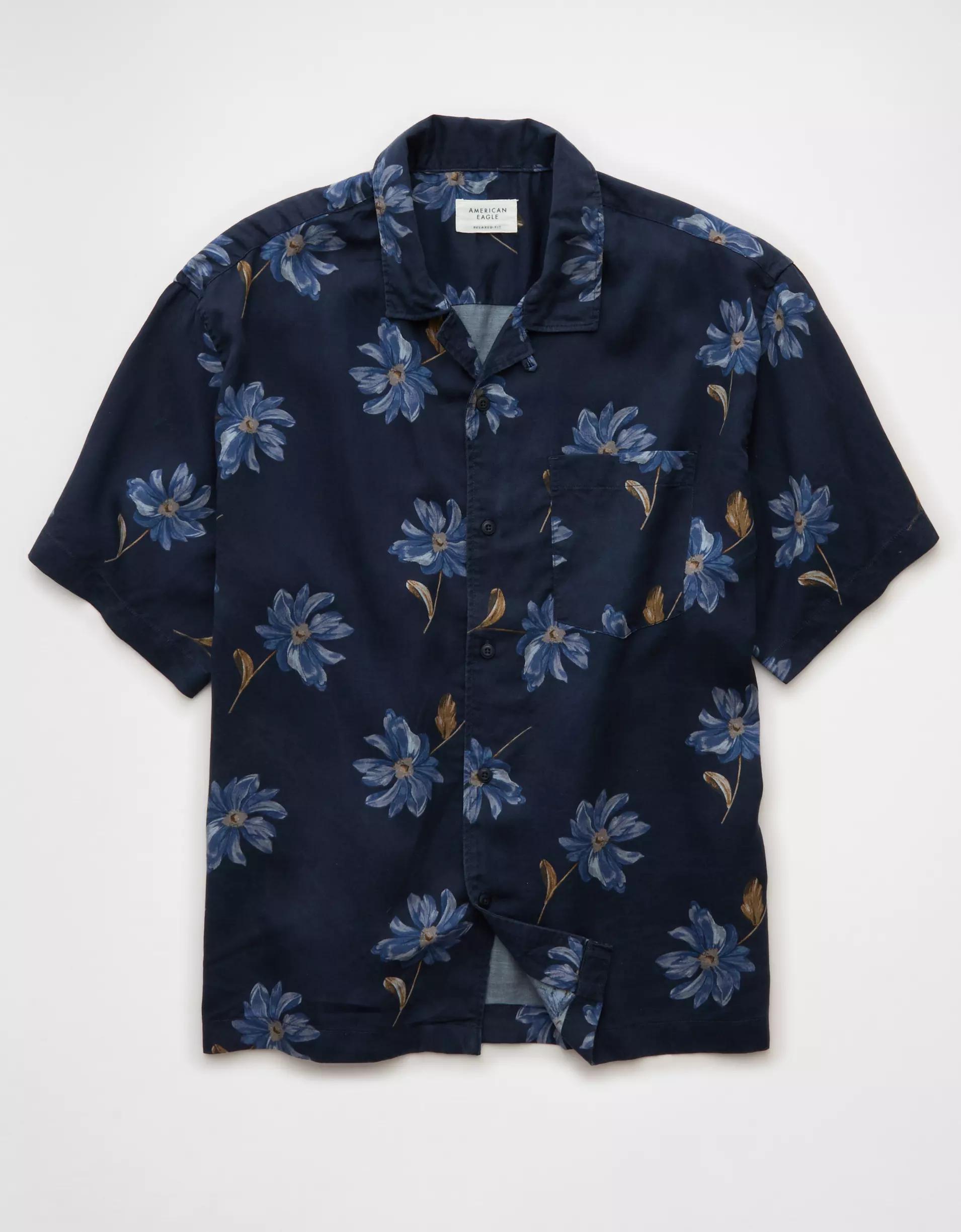 AE Poolside Floral Button-Up Shirt Men's Product Image