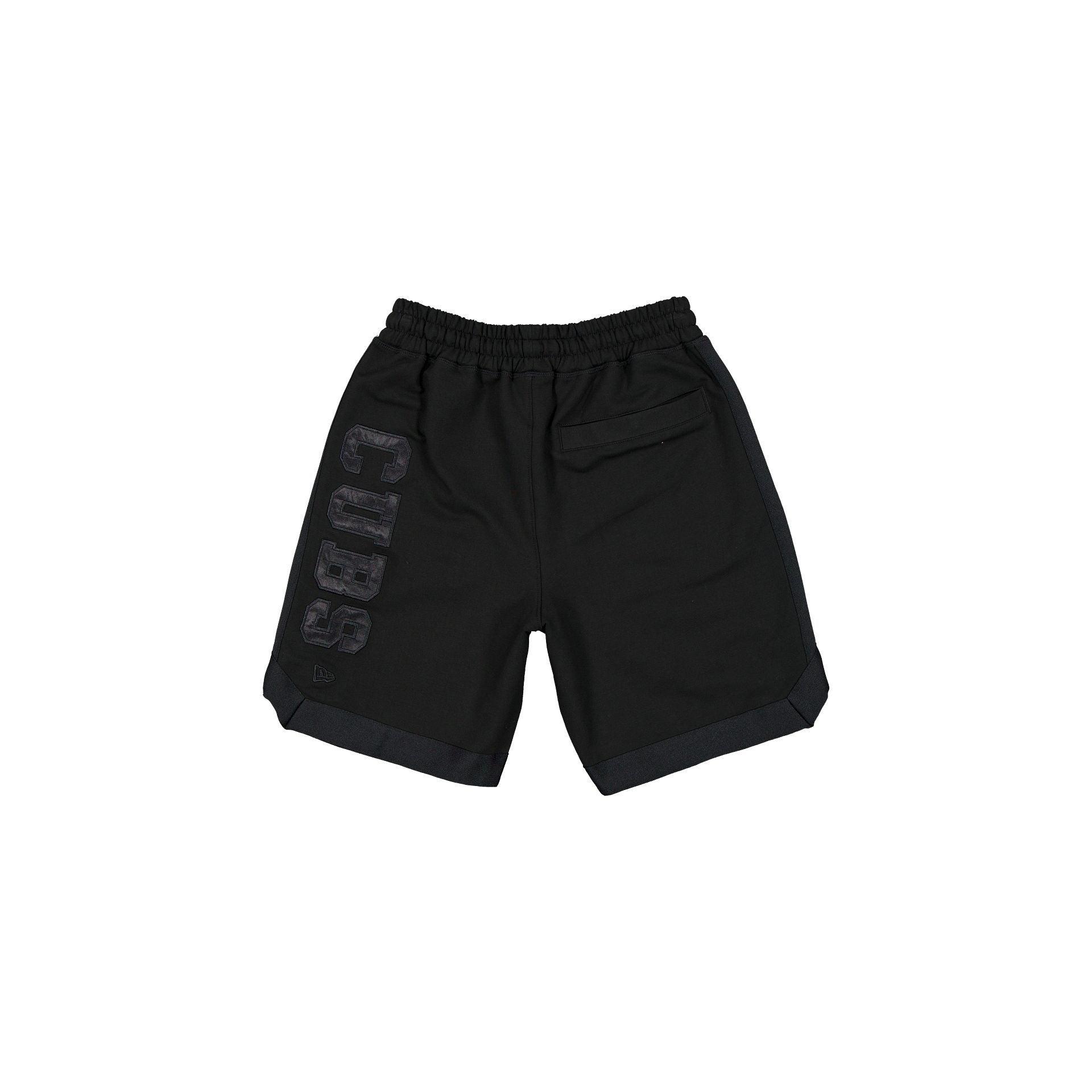 Chicago Cubs Black on Black Logo Select Shorts Male Product Image