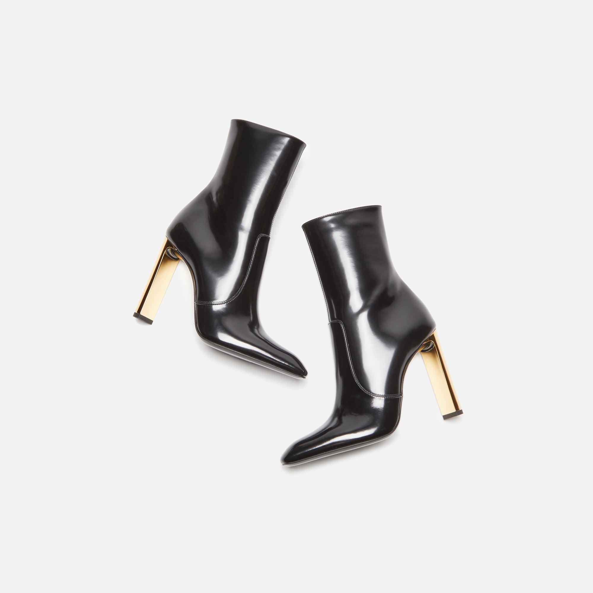 Saint Laurent Auteuil 105 Bootie Spazzolato Noir - Black Female Product Image