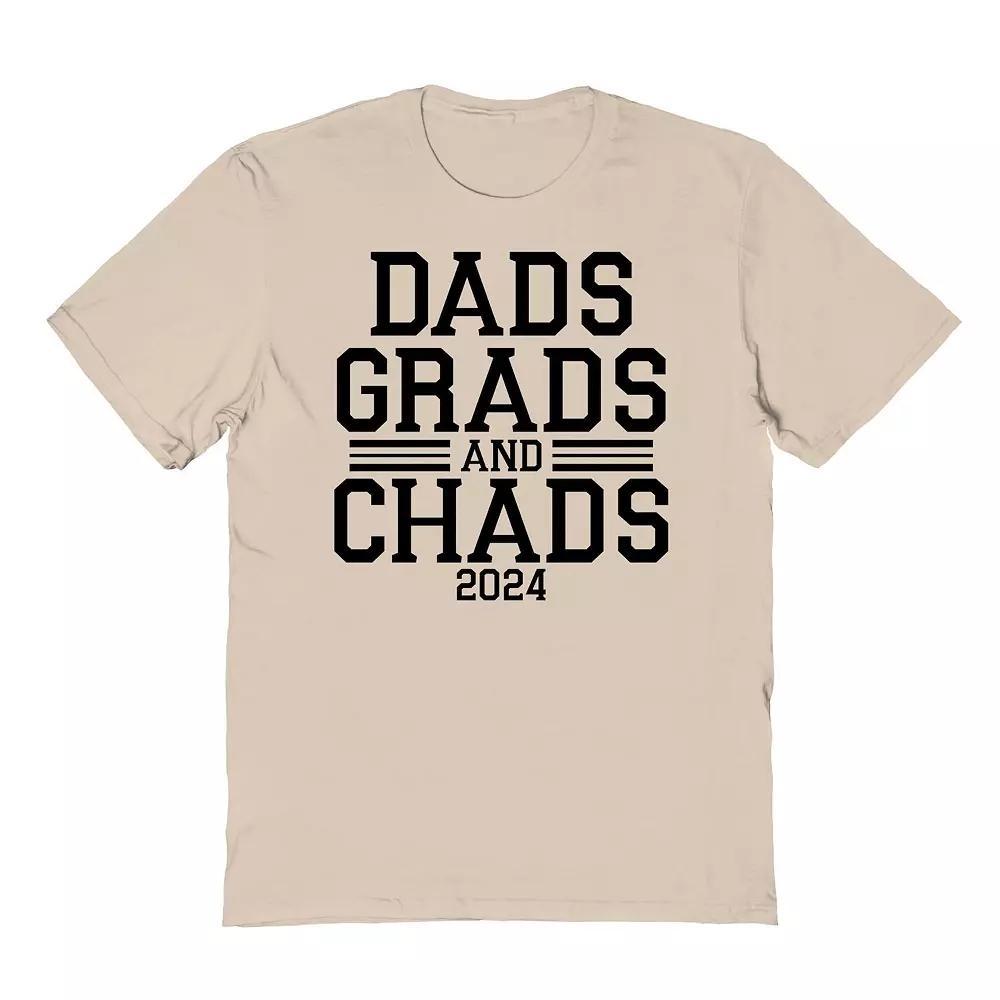 Men's COLAB89 by Threadless Dads Grad And Chads 2024 Graduate Graphic Tee, Size: XL, Ice Gray Product Image