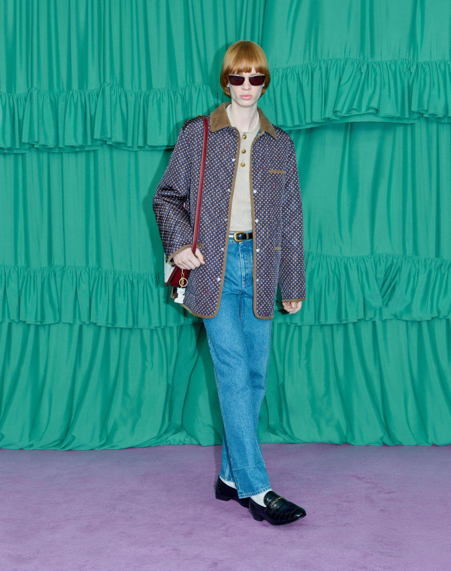 Quilted Nylon Jacket With Opticool Print Product Image