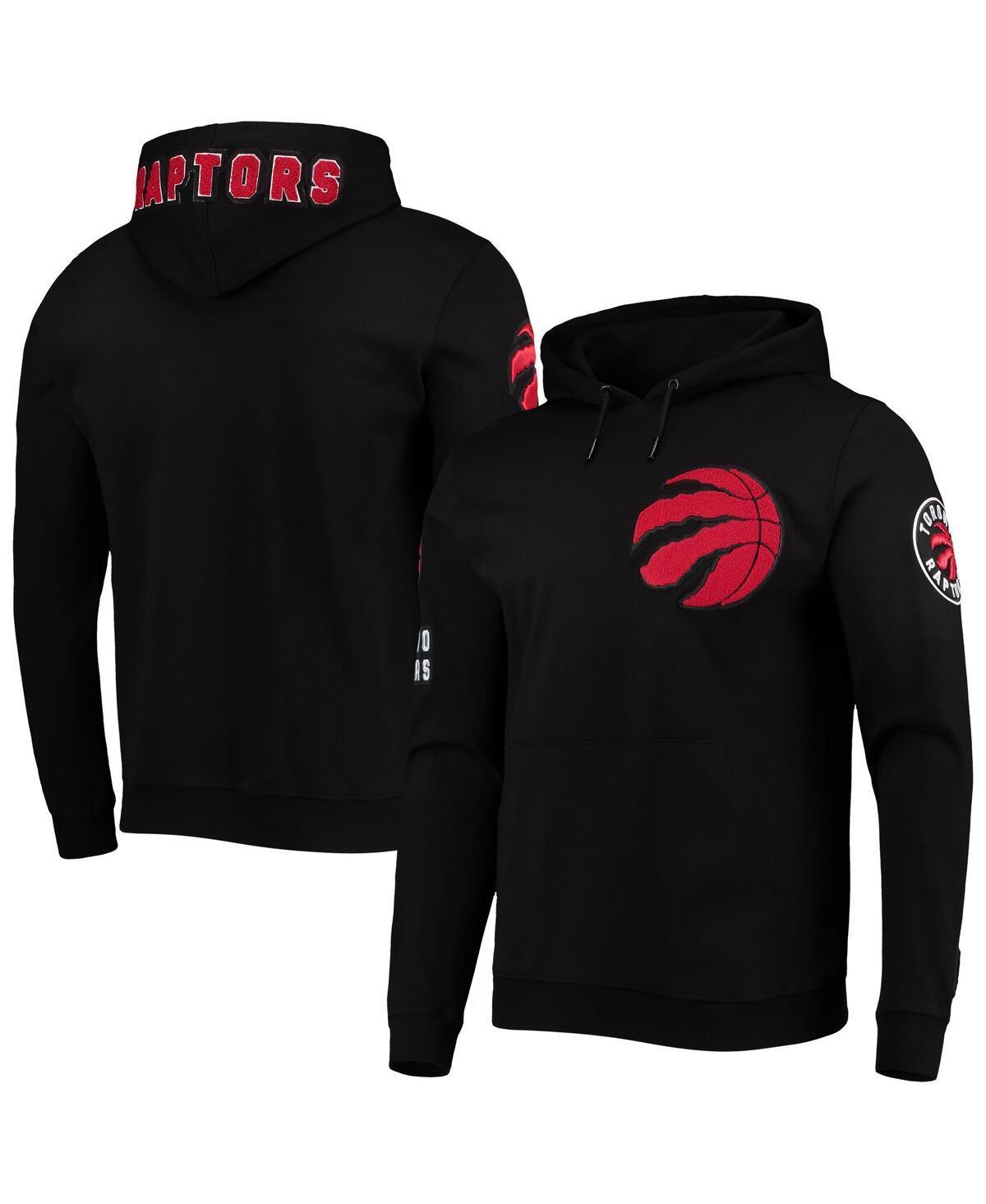 Mens Pro Standard Black Toronto Raptors Chenille Team Pullover Hoodie Product Image