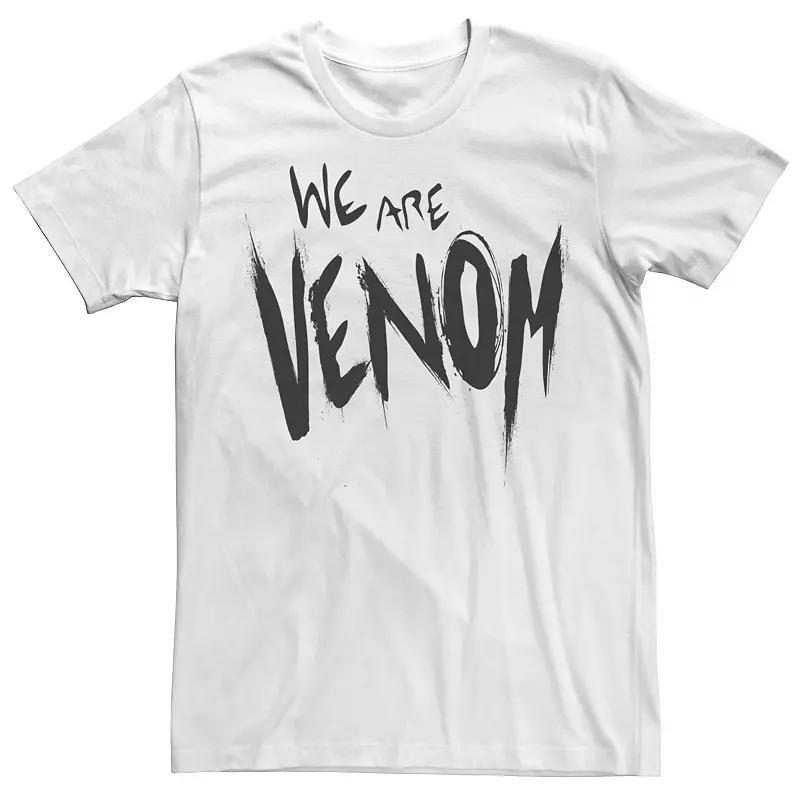 Men's Marvel We Are Venom Large Text Tee, Size: XL, White Product Image