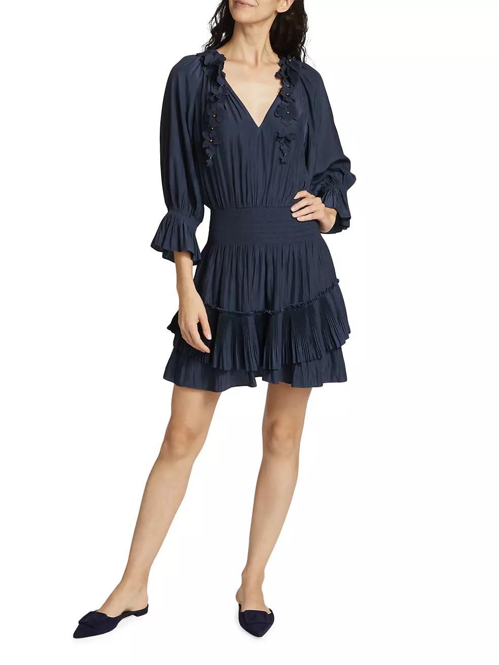 Alison Pleated Minidress Product Image