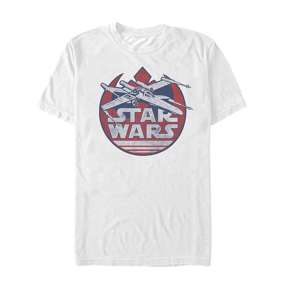 Men's Star Wars Cartoon Street Art Tee, Size: XL, White Product Image