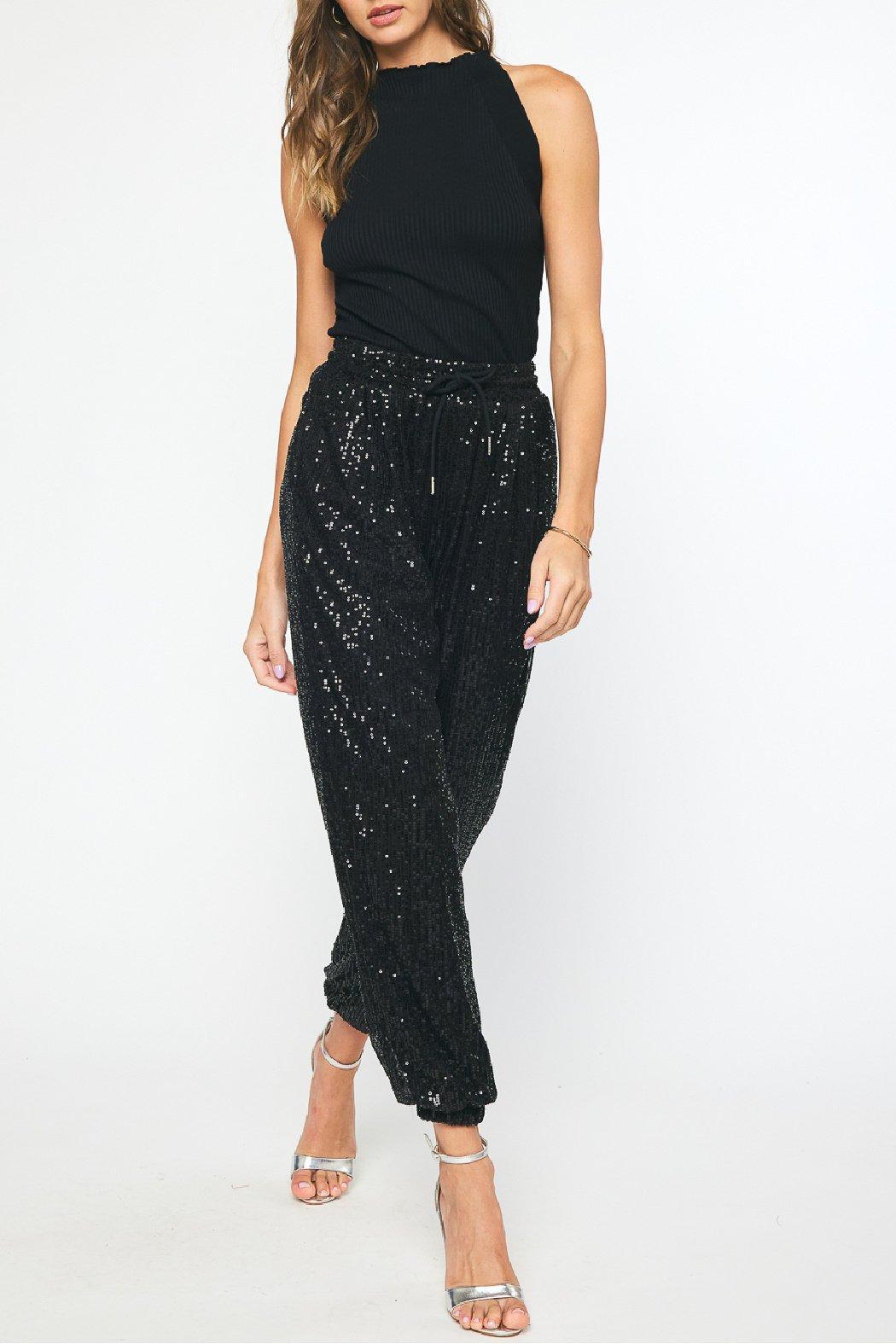 Sequin Joggers Product Image