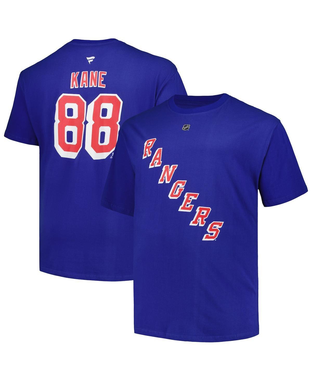 Mens Fanatics Branded Patrick Kane Blue New York Rangers Big & Tall Name & Number T-Shirt Product Image