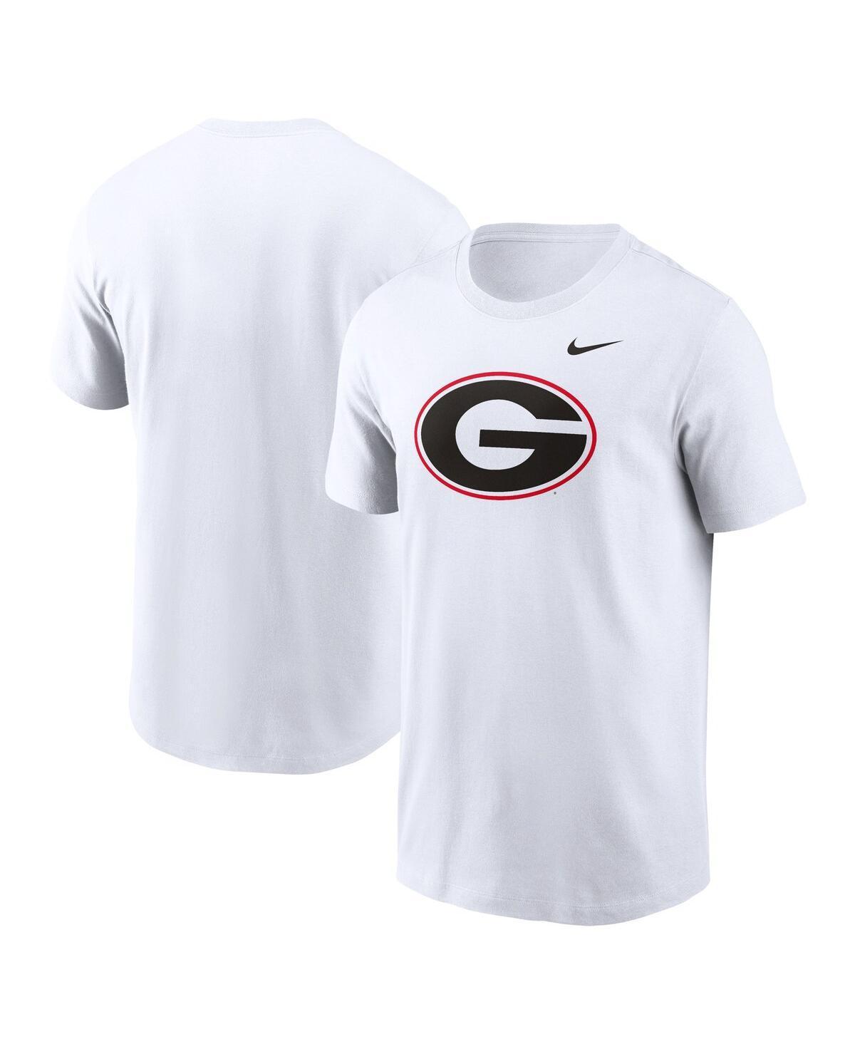 NIKE Men's White Georgia Bulldogs Primetime Evergreen Logo T-shirt Product Image