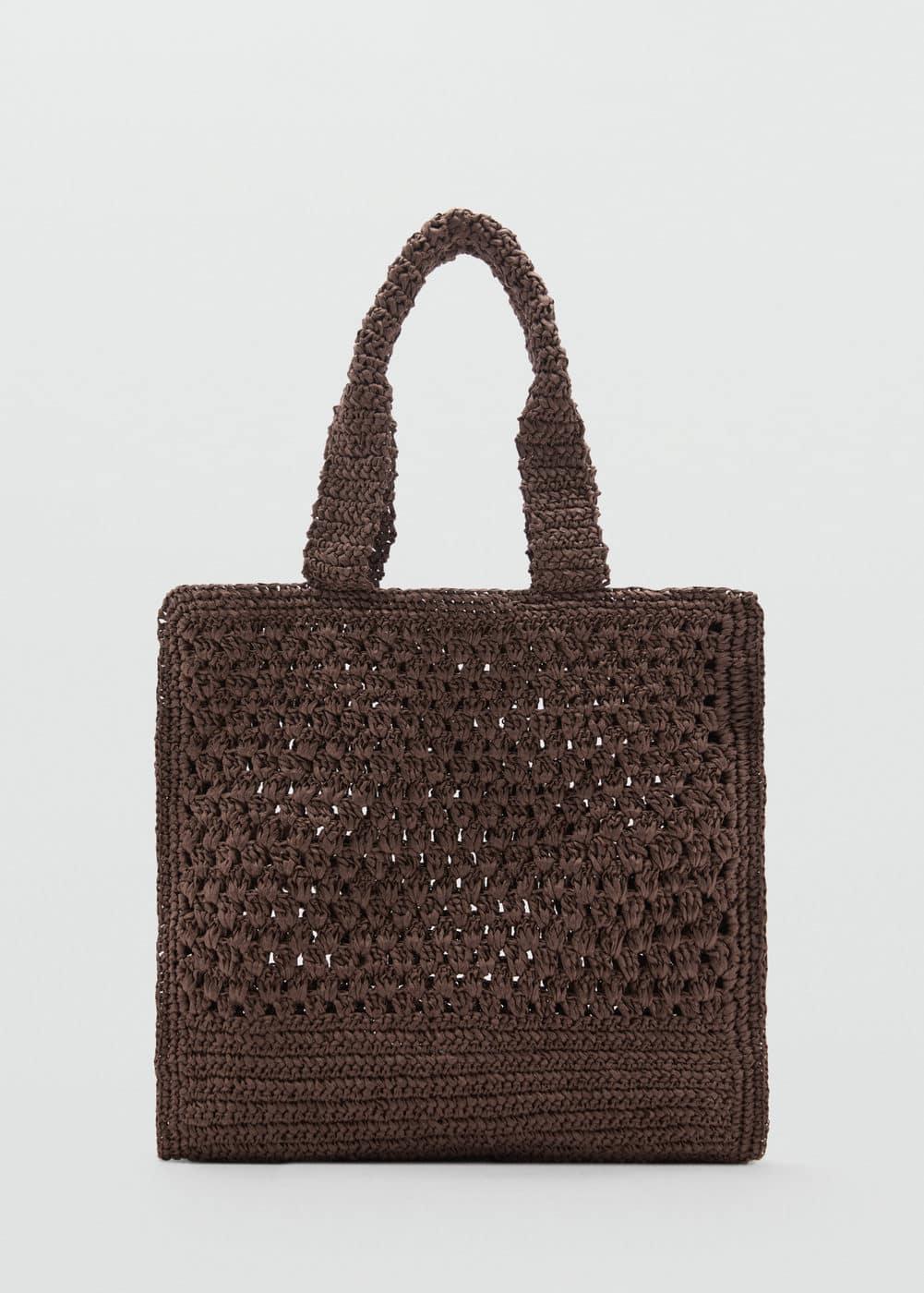 Natural fibre shopper bag - Women | MANGO USA Product Image