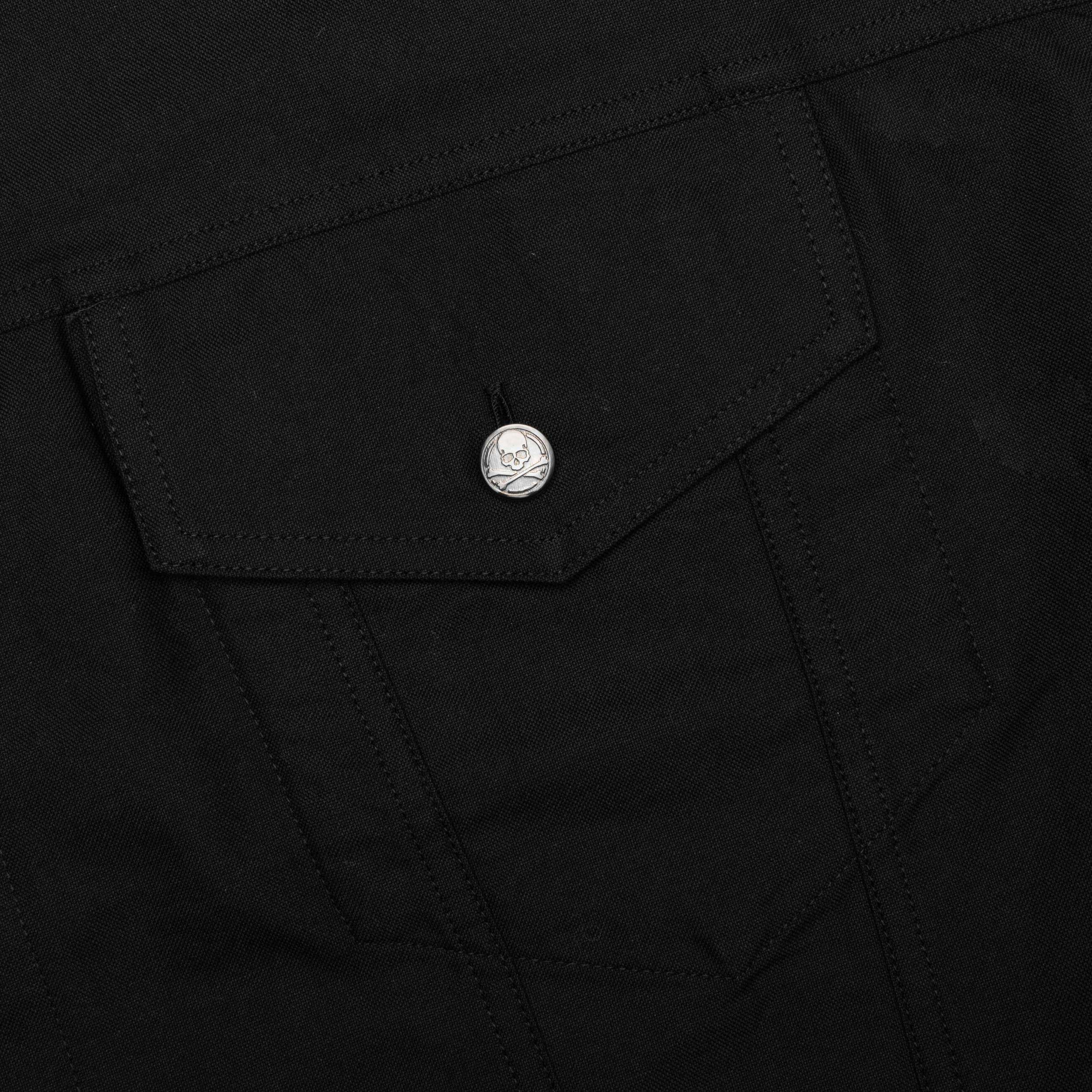 S/S Oxford Shirt - Black Male Product Image