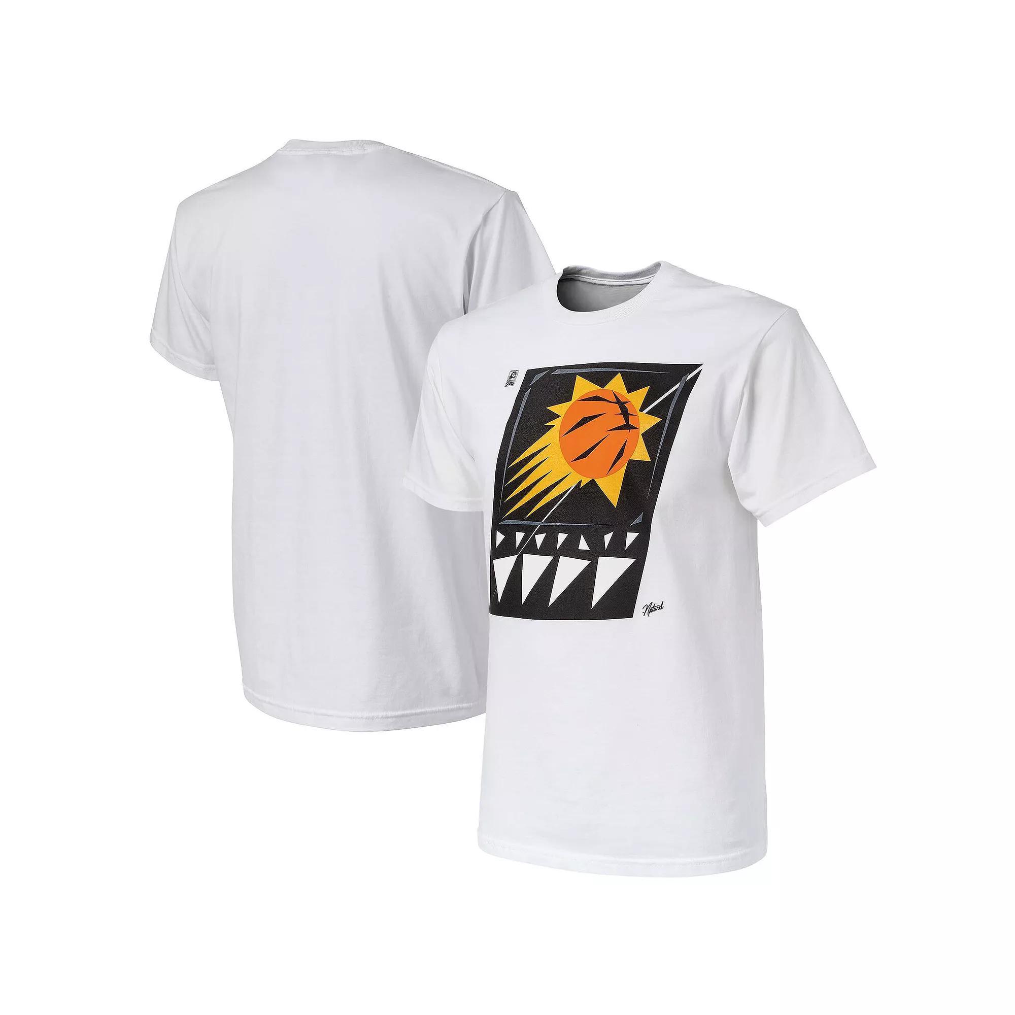 Men's NBA x Naturel White Phoenix Suns No Caller ID T-Shirt, Size: Large, Phx White Product Image