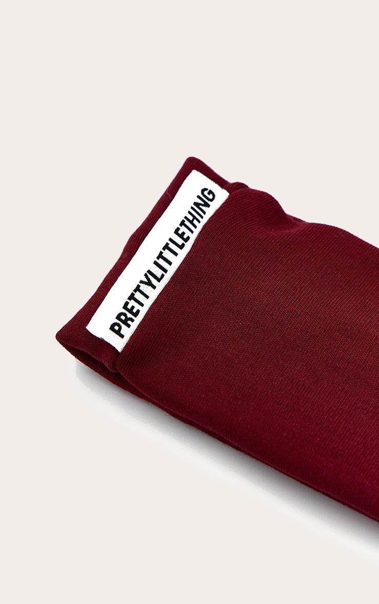 PRETTYLITTLETHING Burgundy Thick Jersey Headband Product Image