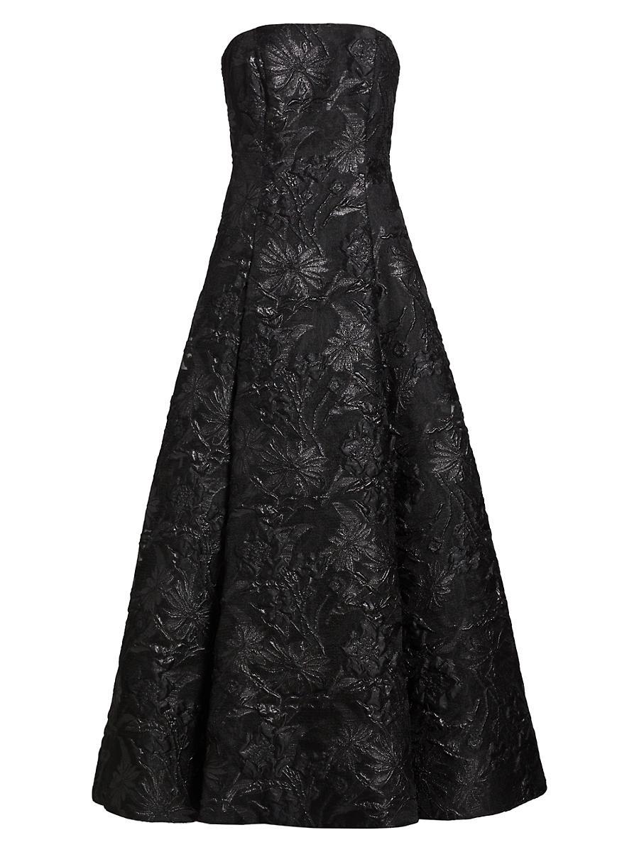 Womens Severine Jacquard Strapless Gown Product Image