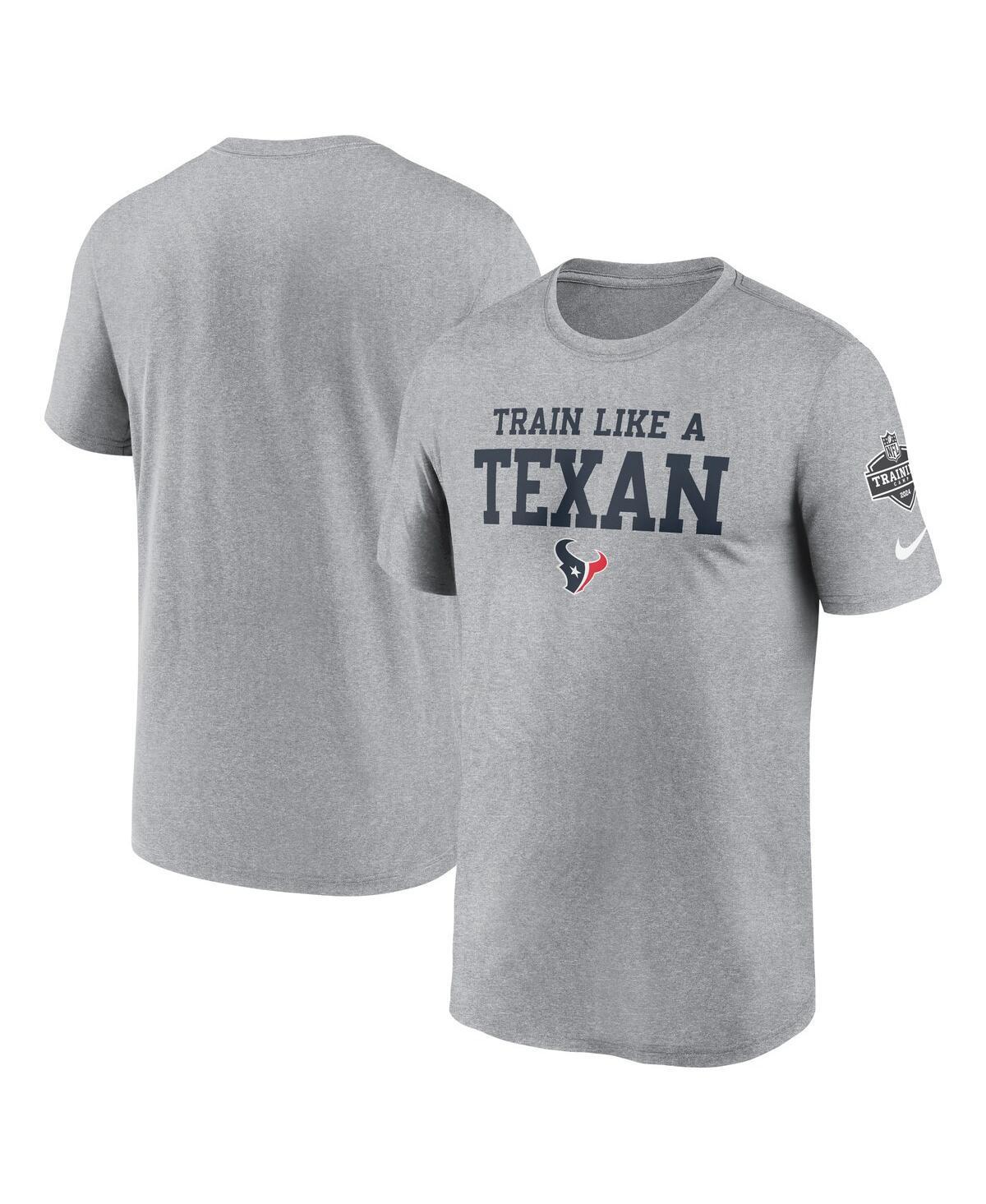 Men's Nike Heather Gray Houston Texans 2024 NFL Training Camp Legend Performance T-Shirt, Size: XL, Grey Product Image