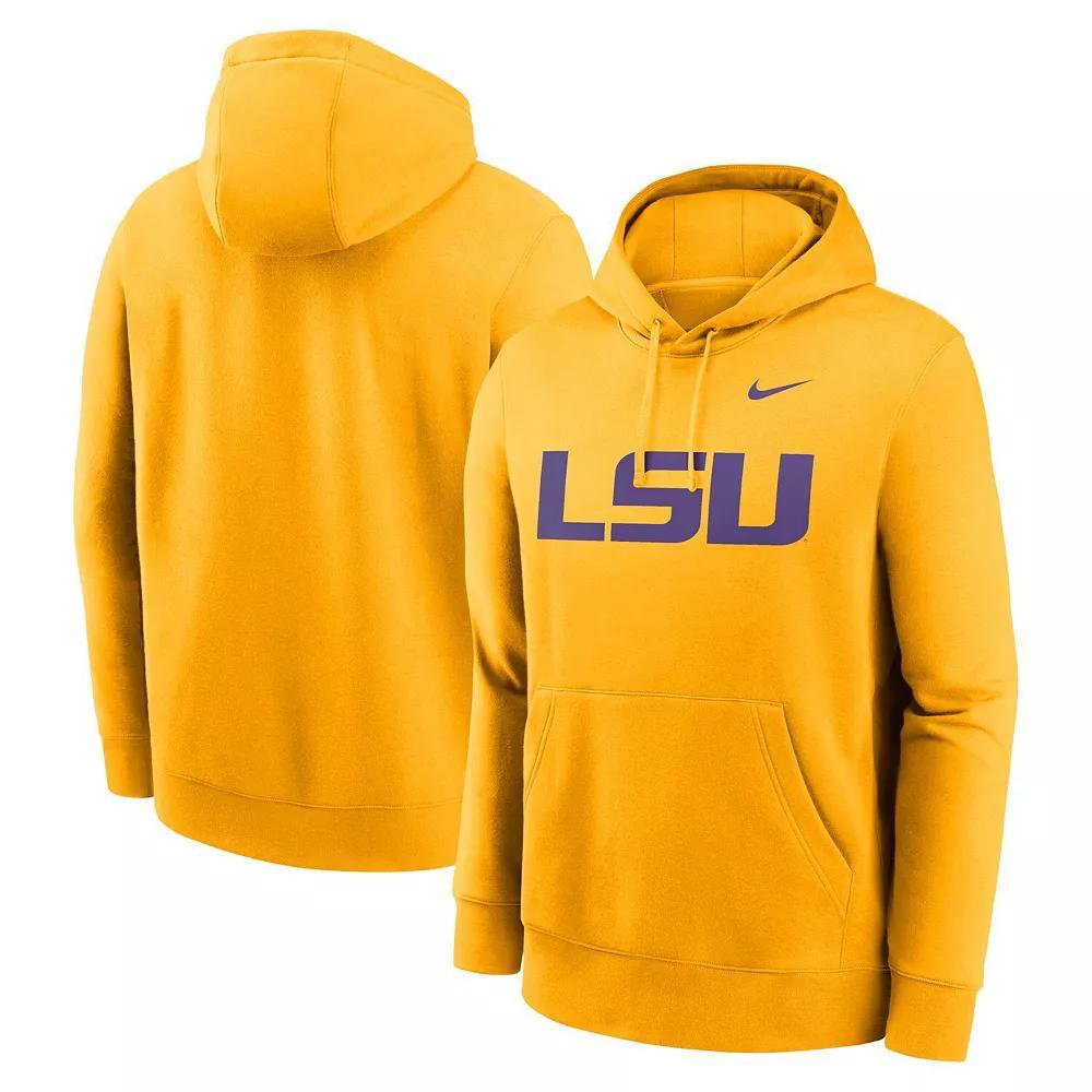 Men's Nike Gold LSU Tigers Primetime Evergreen Club Fleece Pullover Hoodie, Size: XL Product Image