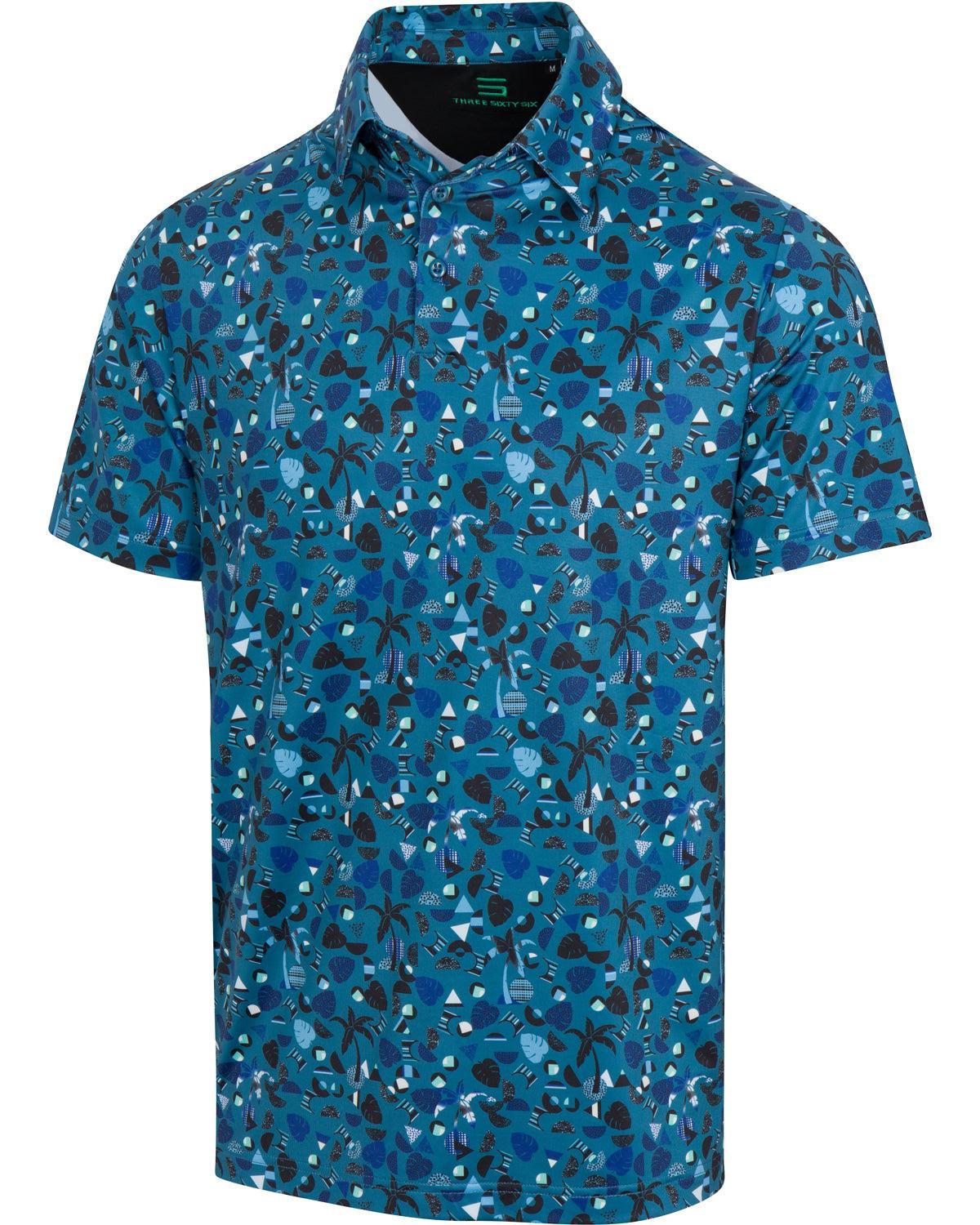 Three Sixty Six Men’s Print Golf Polos Product Image