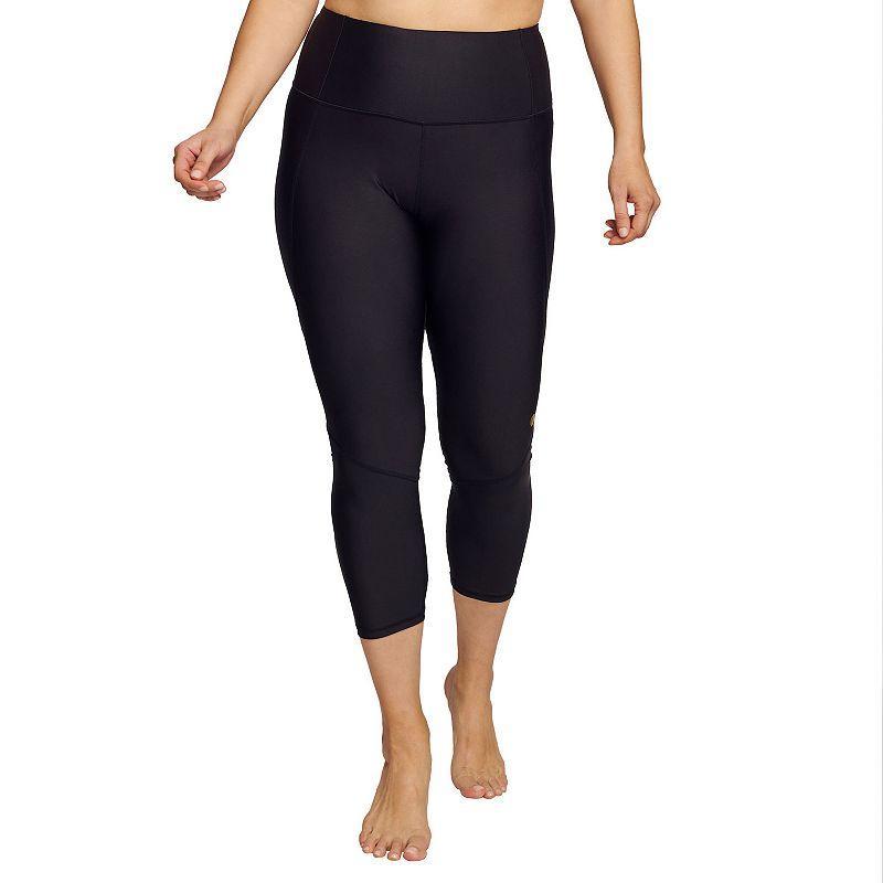 Plus Size Mazu Swim High-Rise Slimming Swim Capri Leggings, Womens Product Image