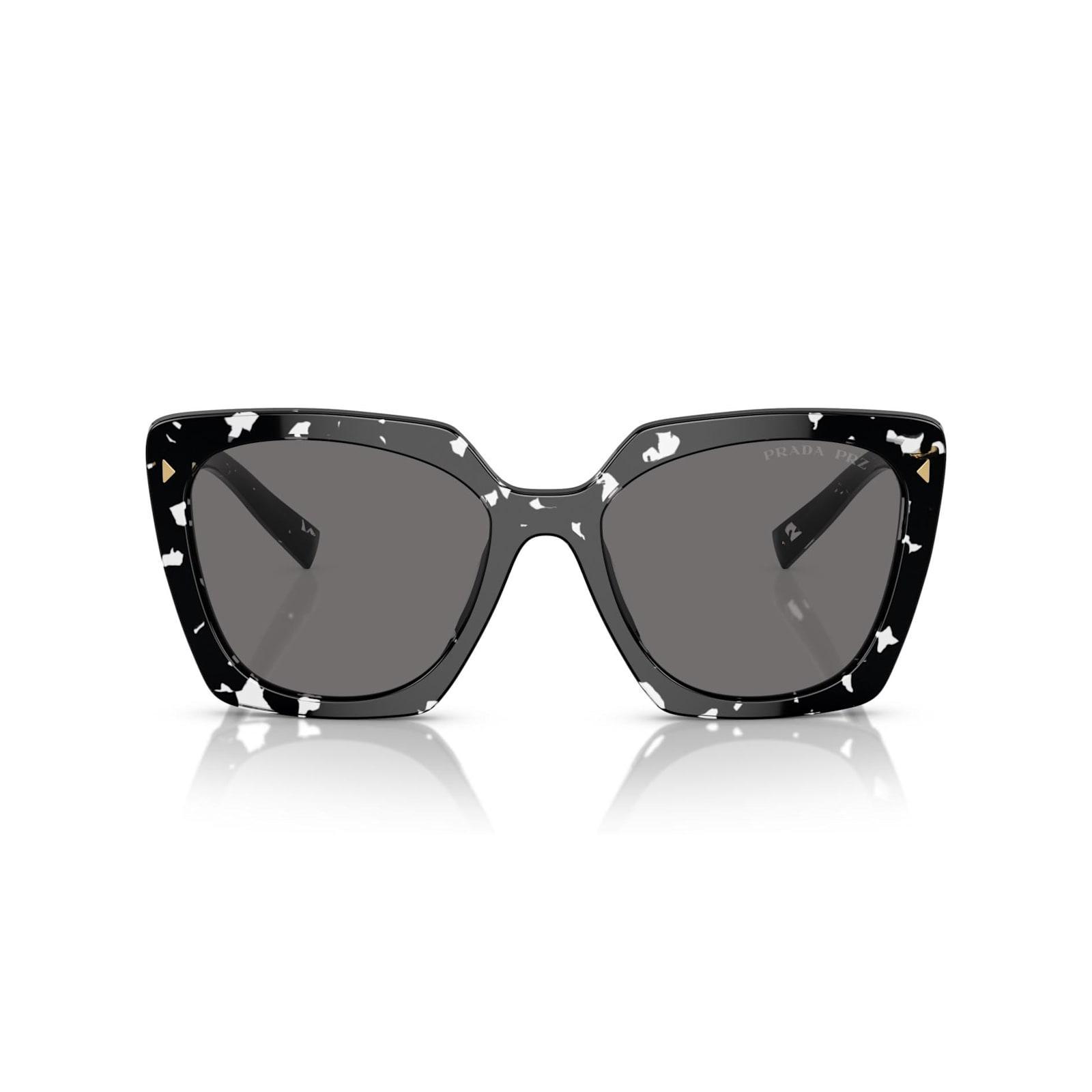 PRADA Acetate Pr 23zs Sunglasses In Nero E Bianco/grigio Product Image