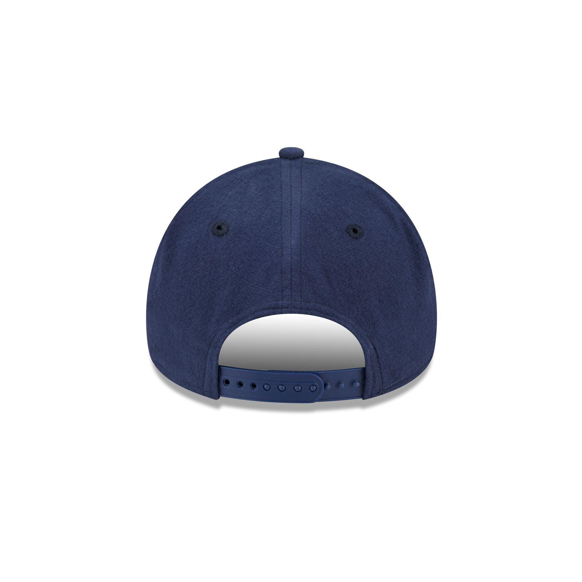 New York Mets Moleskin Crown Navy 9FORTY A-Frame Snapback Hat Male Product Image