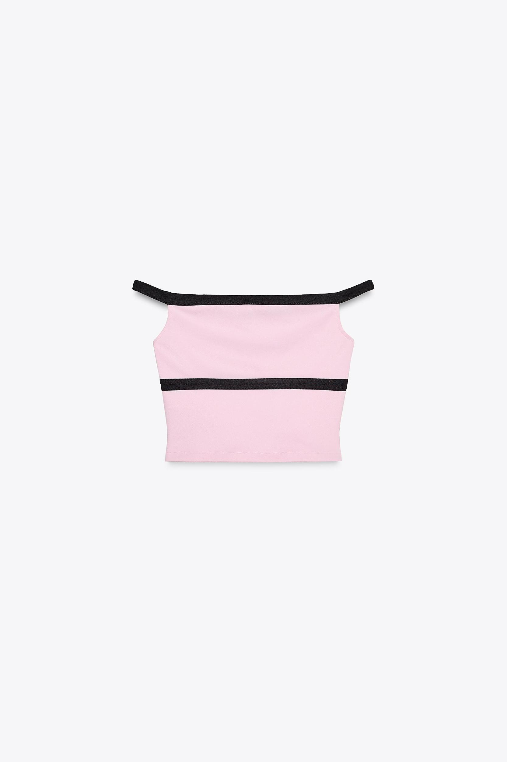 TIE FRONT CROP TOP Product Image