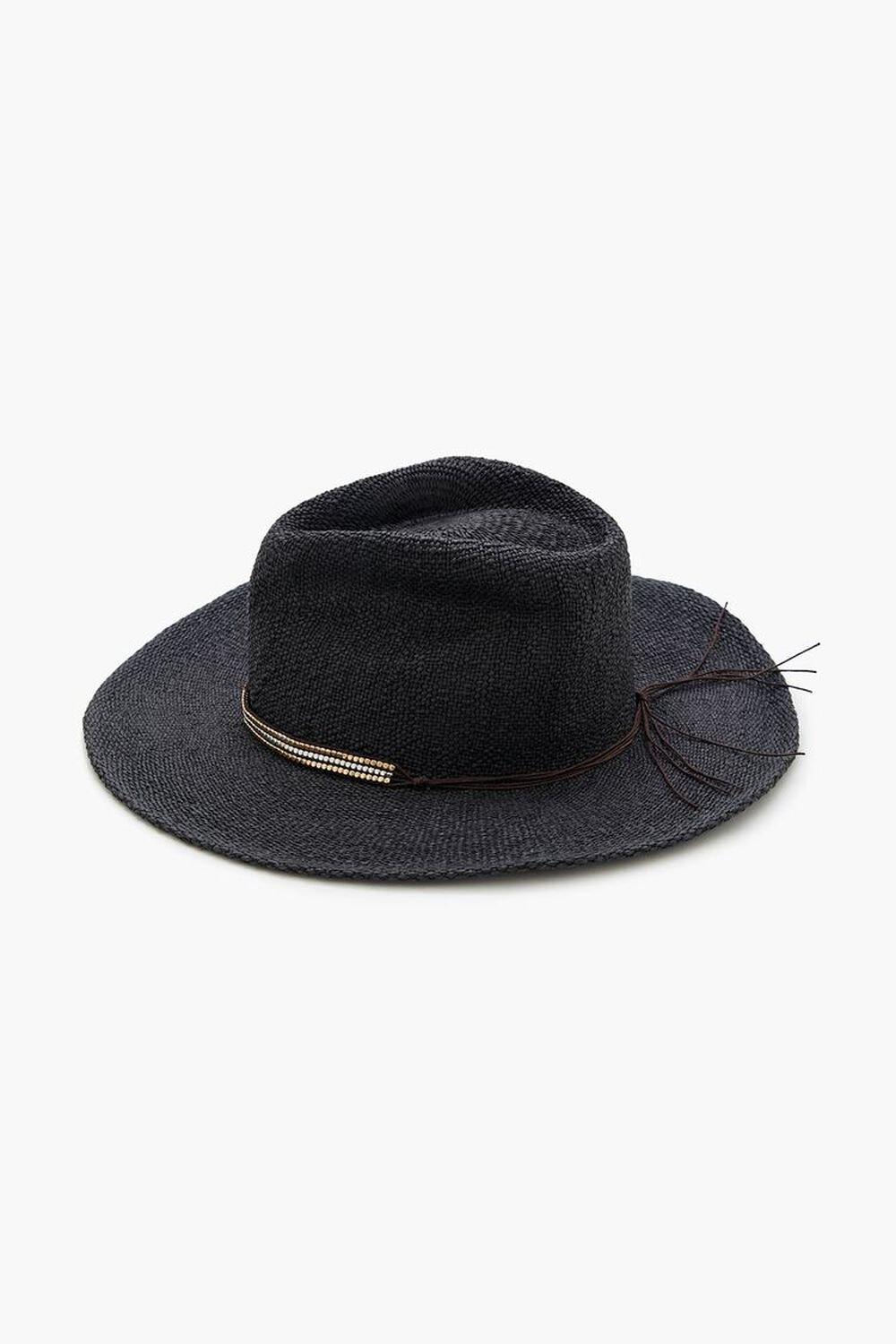 Beaded Straw Fedora | Forever 21 Product Image