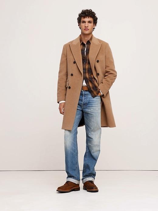 Camel-Wool-Cashmere Topcoat Product Image