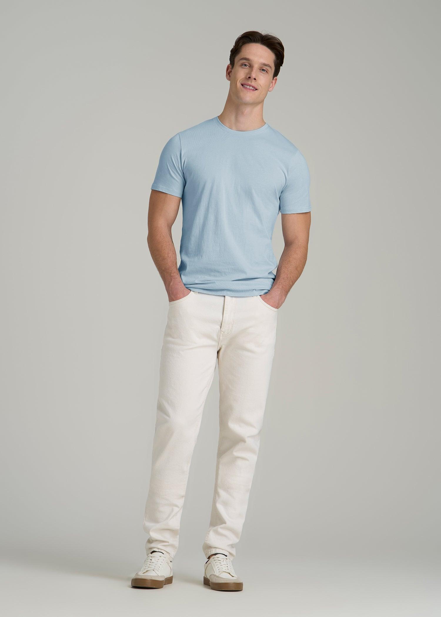 The Everyday REGULAR-FIT Crewneck Tall Men's T-Shirt in Ice Blue Product Image