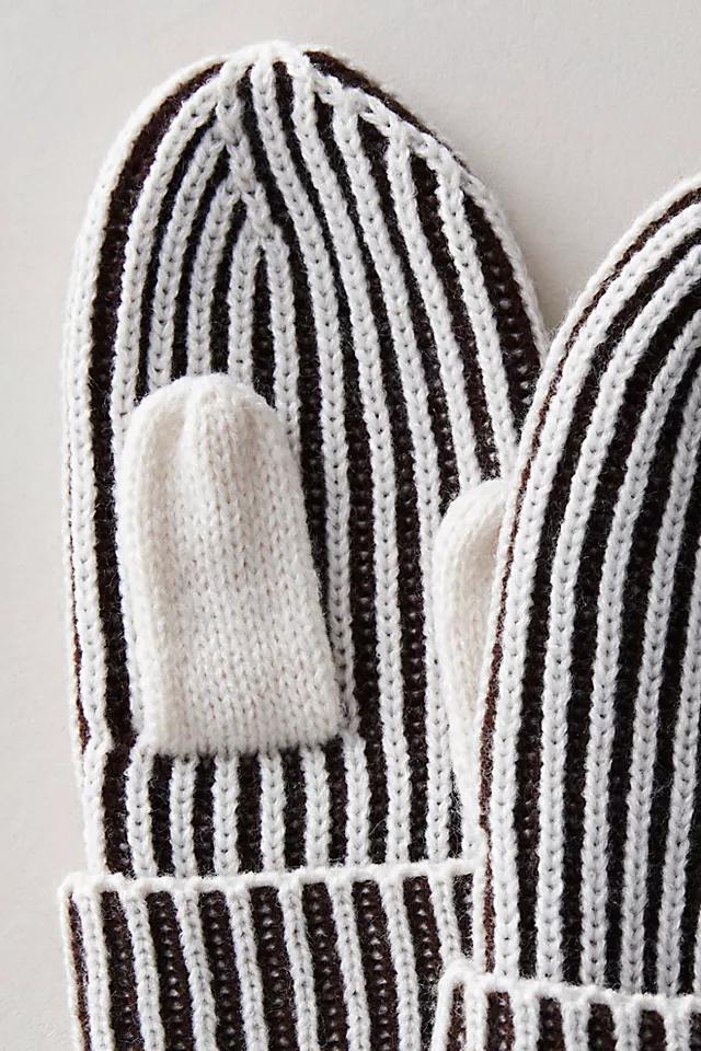 Karmen Stripped Mittens Product Image