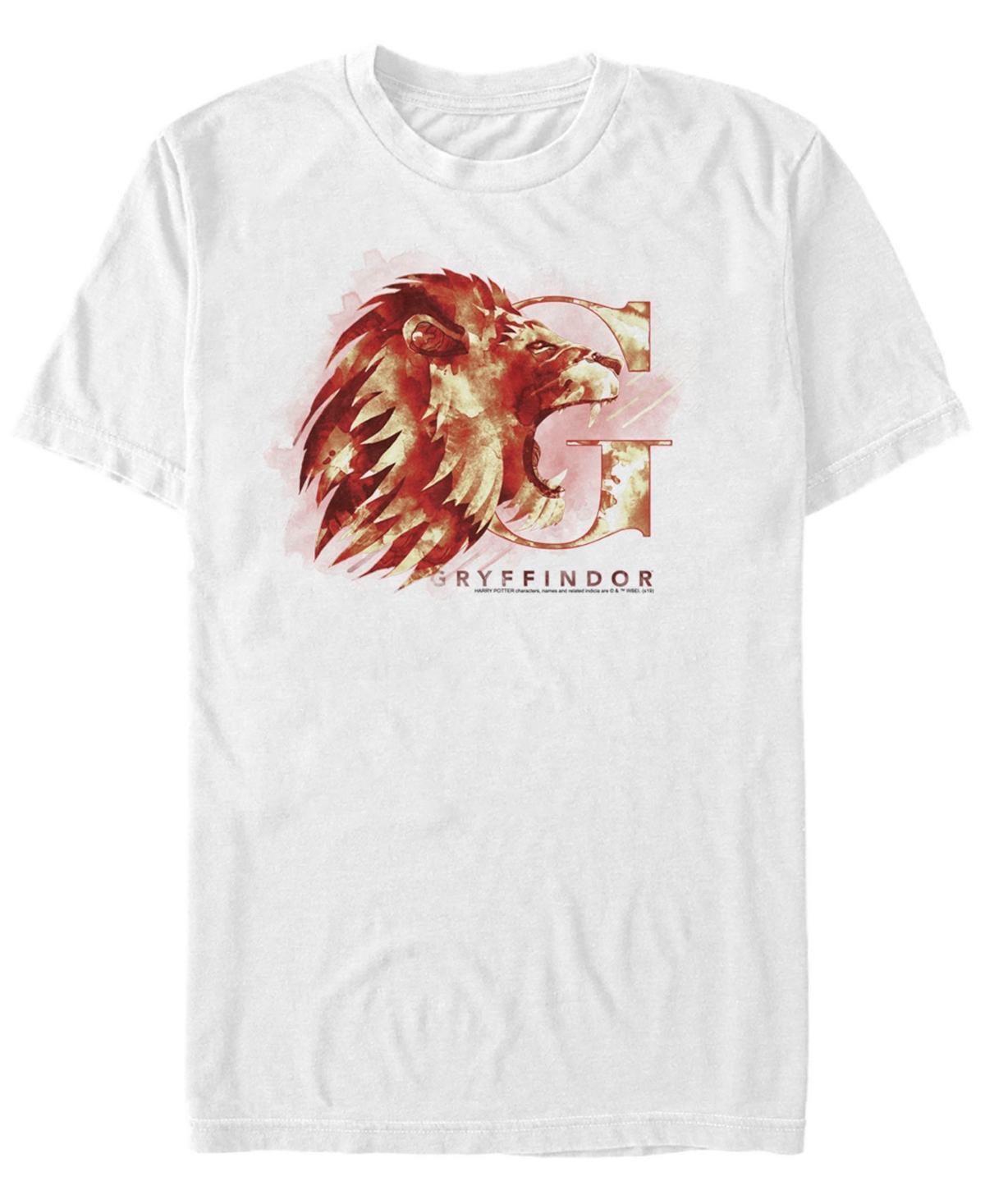 Men's Harry Potter Gryffindor Lion Logo Tee, Size: Small, White Product Image