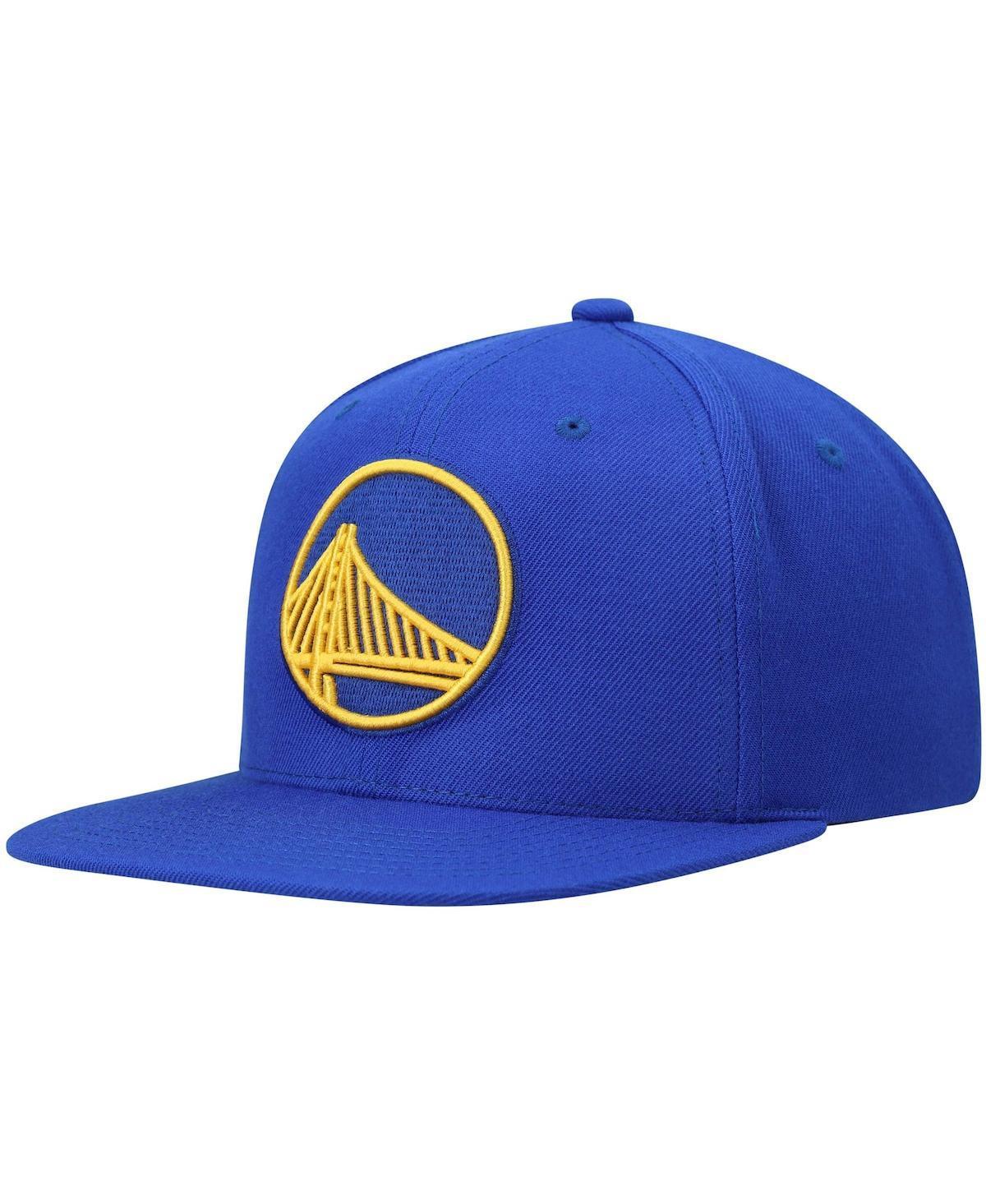 Mens Mitchell & Ness Royal Golden State Warriors Ground 2.0 Snapback Hat Product Image