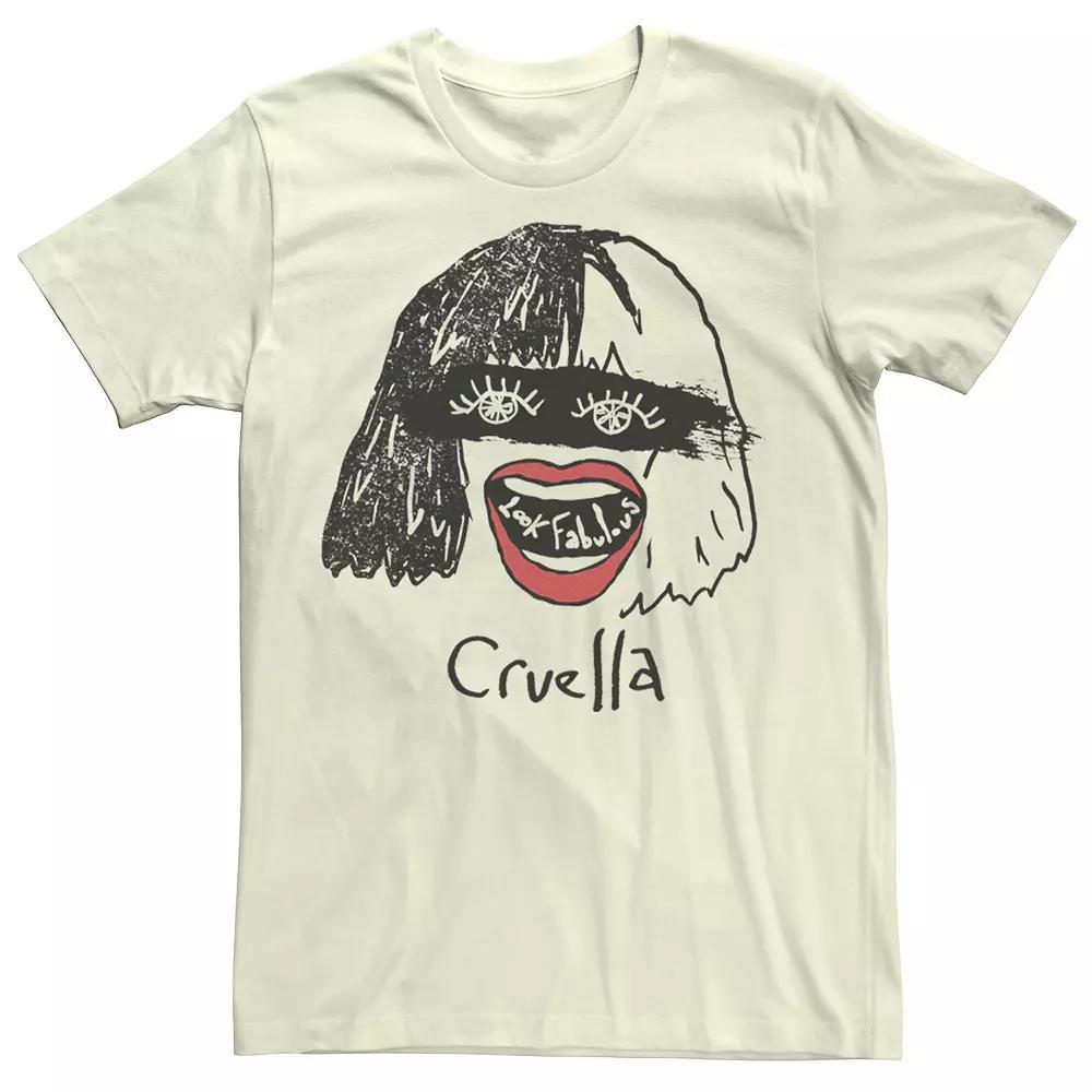 Disney's Cruella De Vil Men's Look Fabulous Sketch Tee,  Product Image