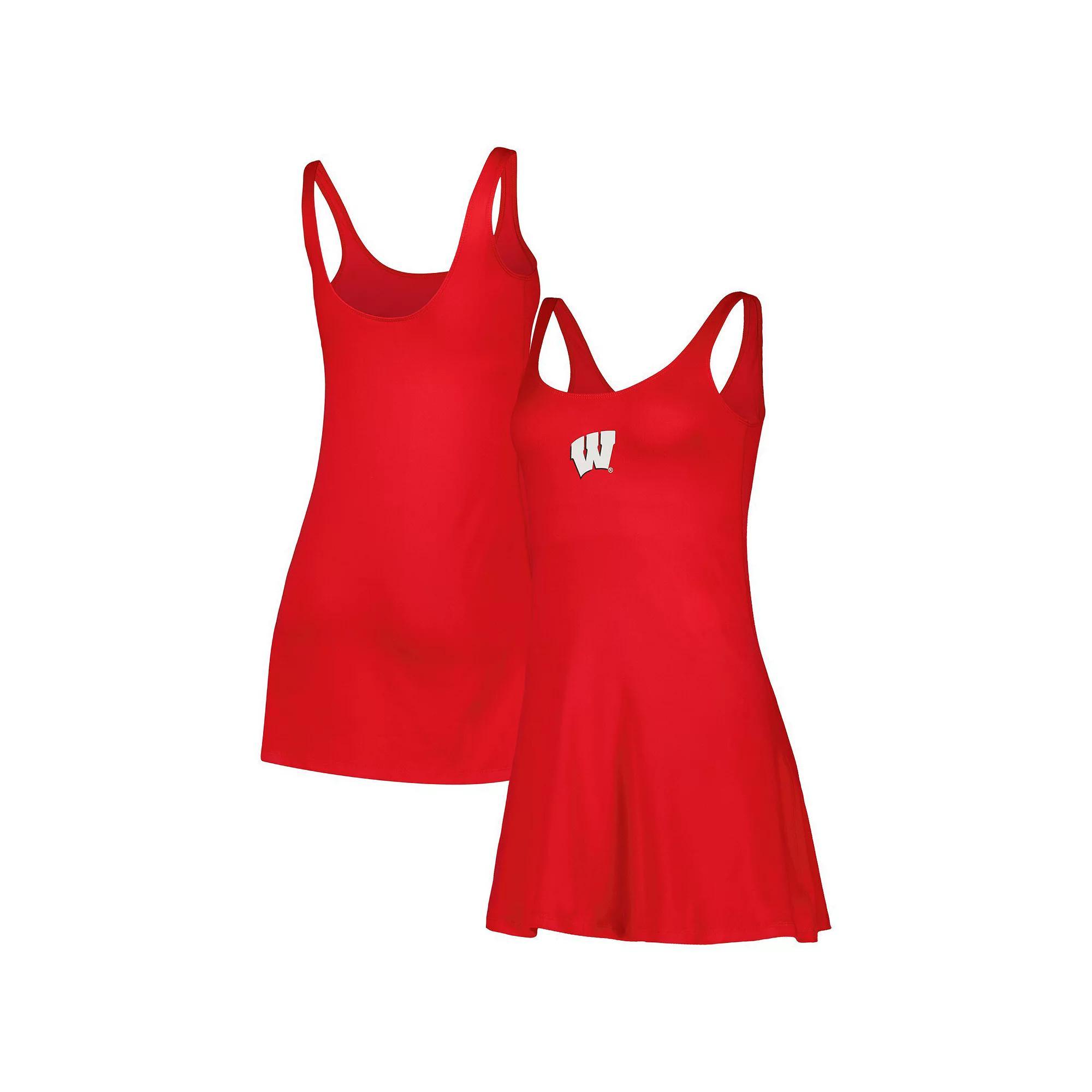 Women's ZooZatz Red Wisconsin Badgers Logo Scoop Neck Dress, Size: Large Product Image