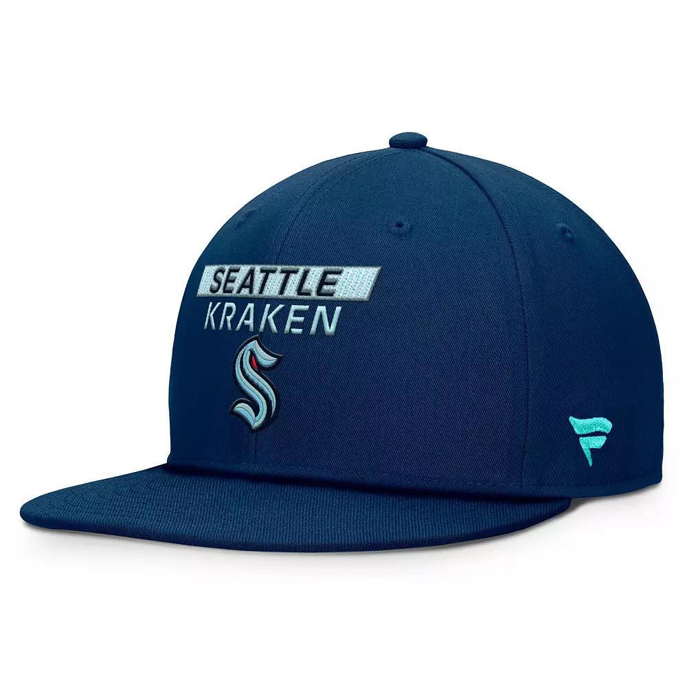 Men's Fanatics Deep Sea Blue Seattle Kraken Authentic Pro Prime Snapback Hat, Krk Blue Product Image