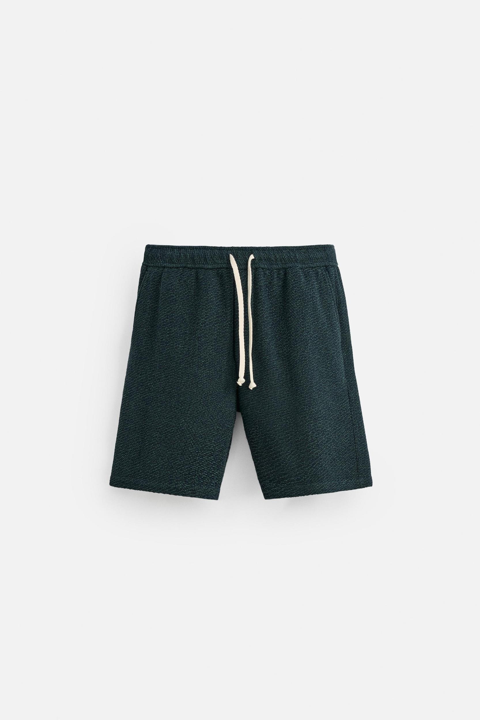 TEXTURED REGULAR FIT SHORTS Product Image
