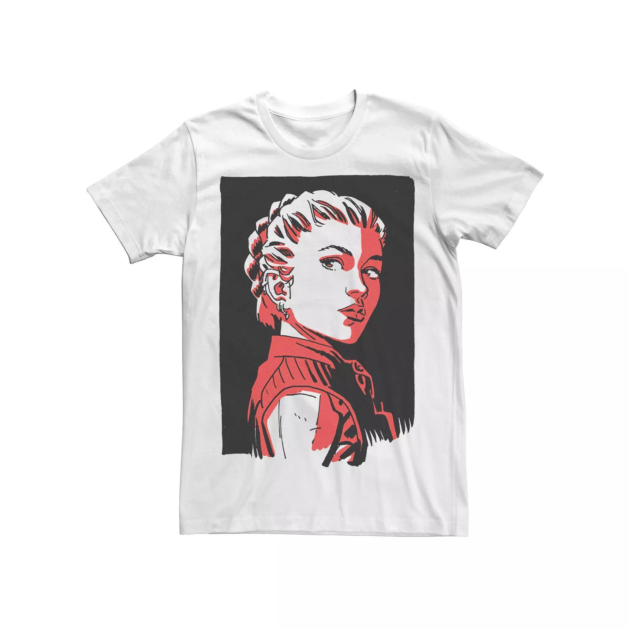 Men's Marvel Black Widow Yelena Belova Red Hue Portrait Tee,  Product Image