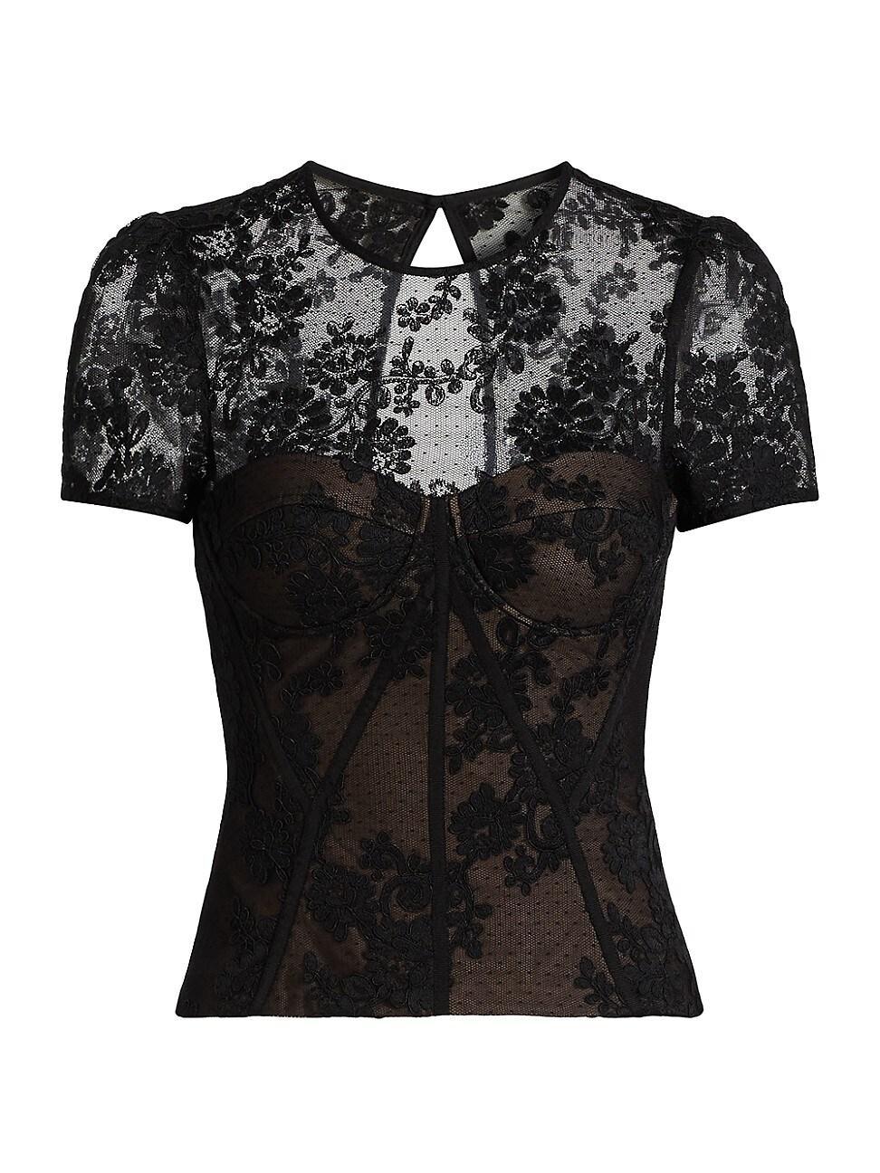Womens Lace Bustier Top Product Image