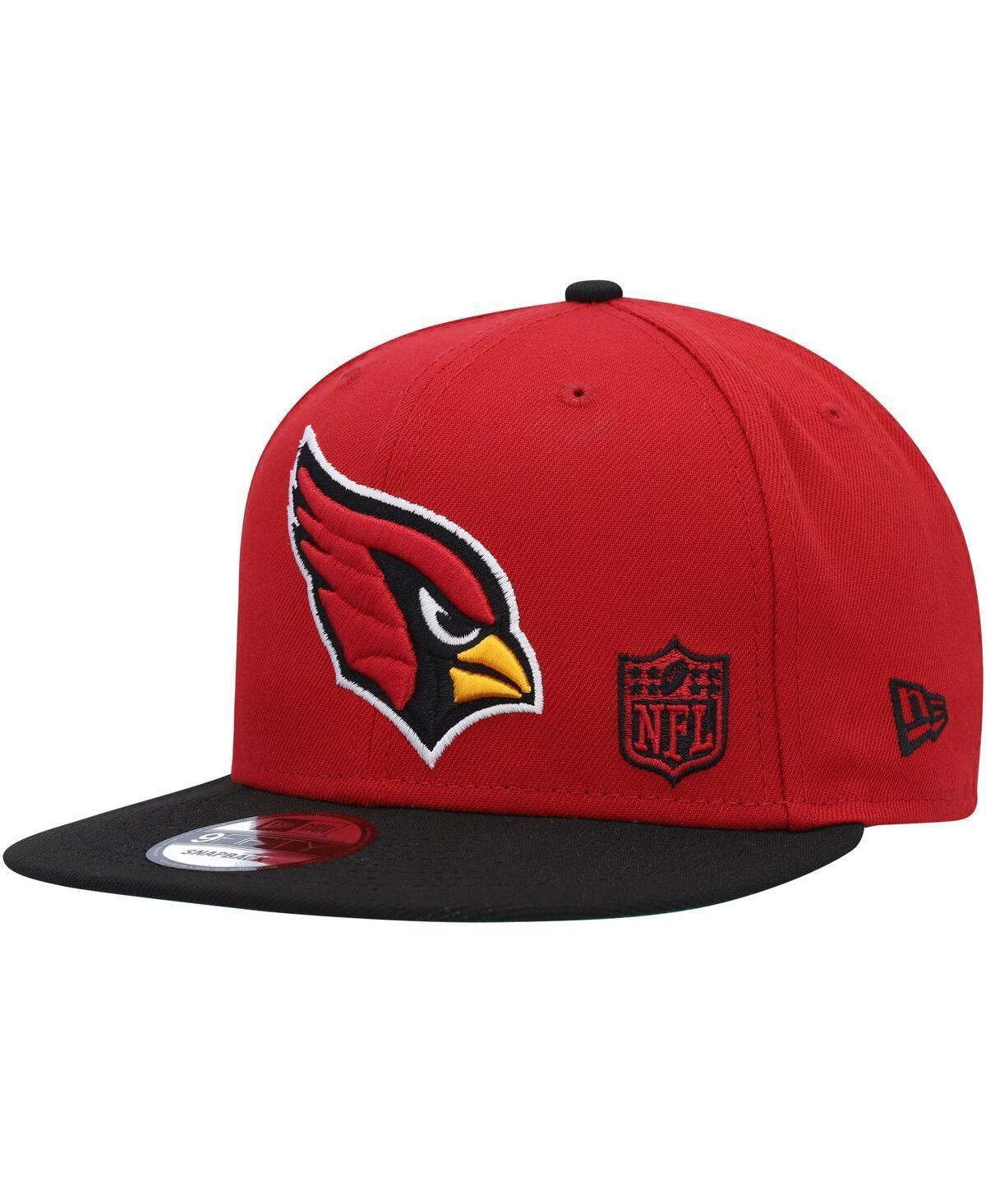 Mens New Era Cardinal/Black Arizona Cardinals Flawless 9FIFTY Snapback Hat Product Image