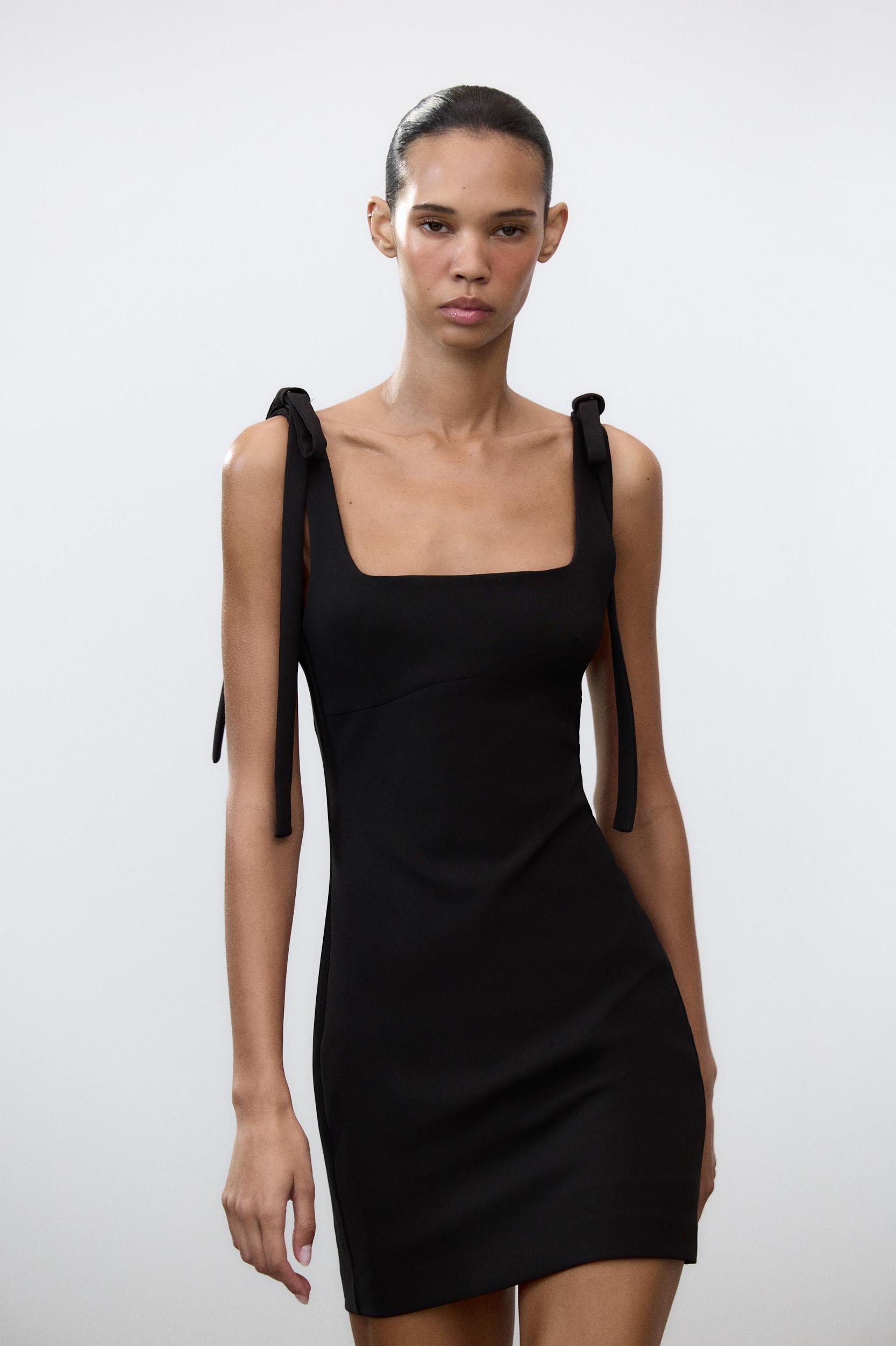 SHORT TIE-STRAP DRESS Product Image